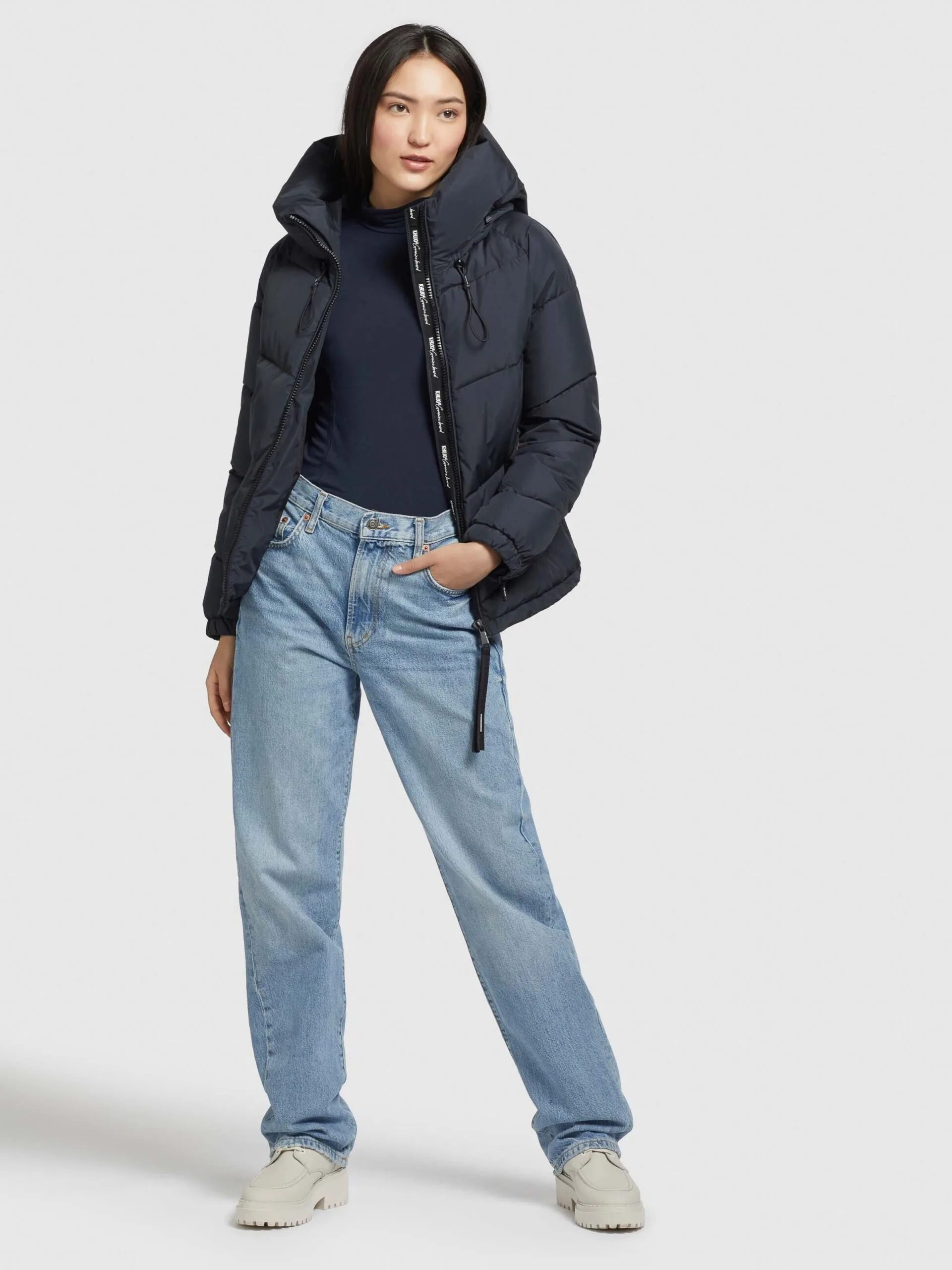 Khujo Winterjassen Winterjas Esila Dames Marine - Afbeelding 6