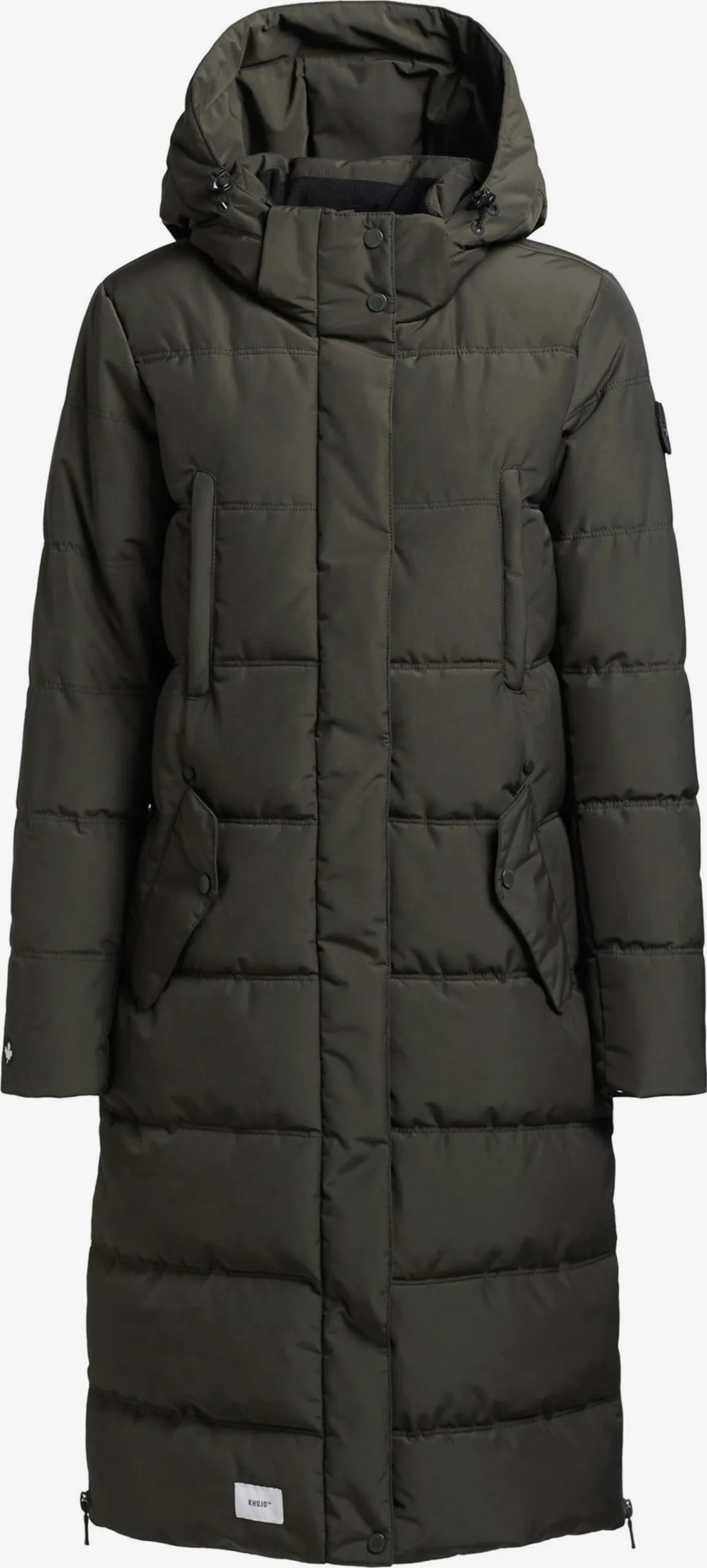 Khujo Wintermantels Wintermantel Kleo Dames Donkergroen