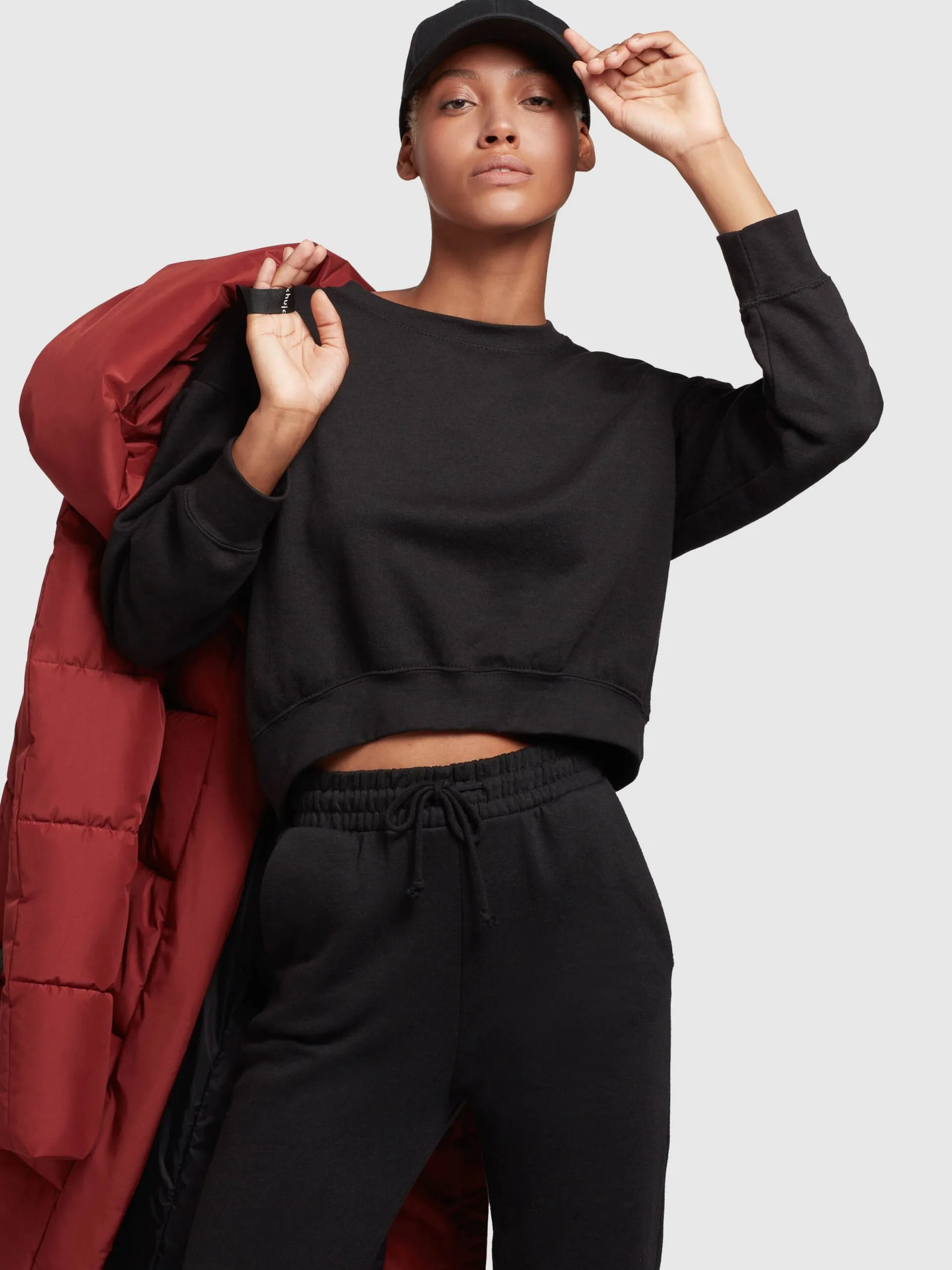 Khujo Wintermantels Wintermantel Soulani Dames Roestrood - Afbeelding 8