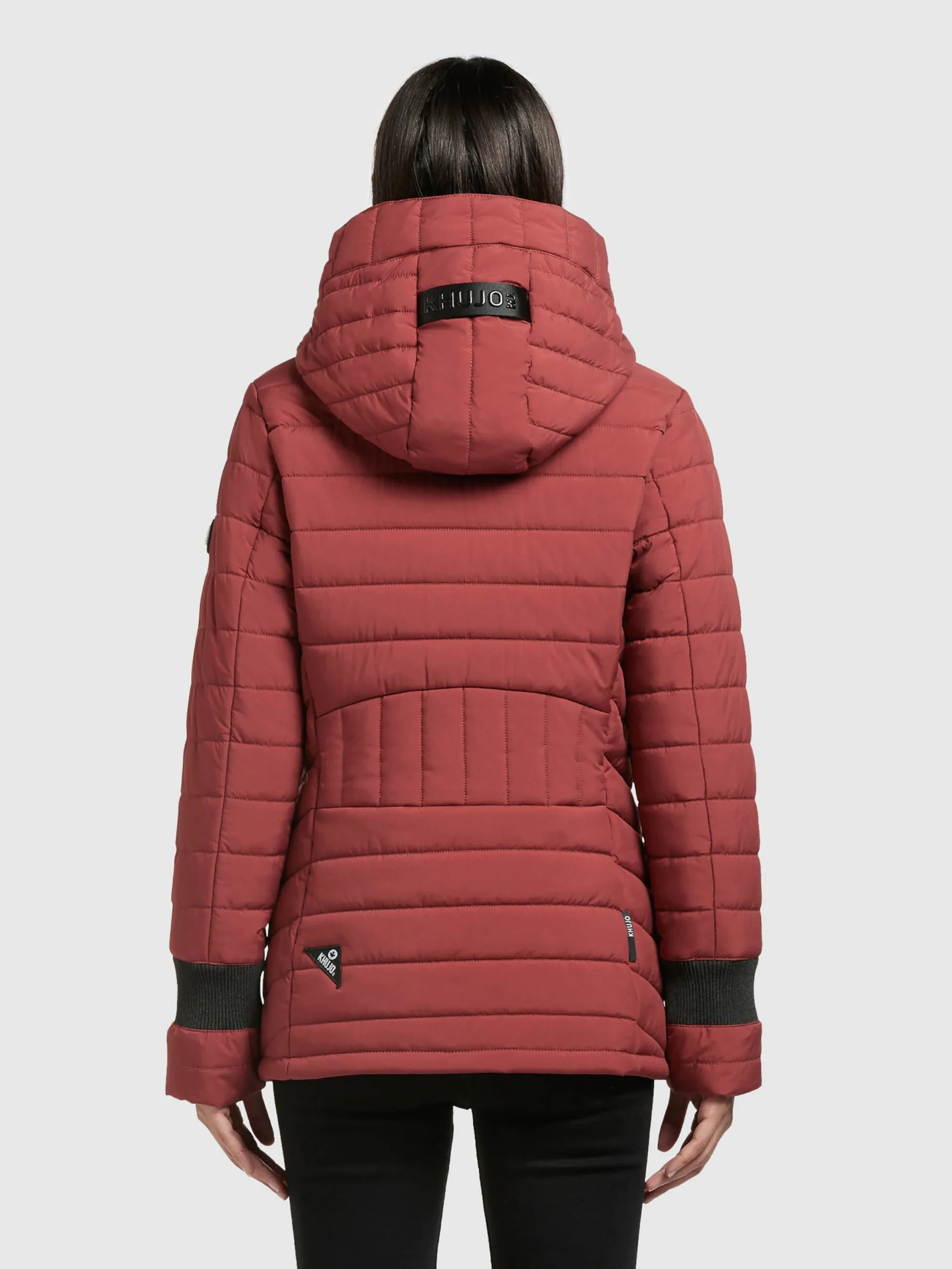 Khujo Winterjassen Winterjas Patt Dames Roestrood - Afbeelding 4