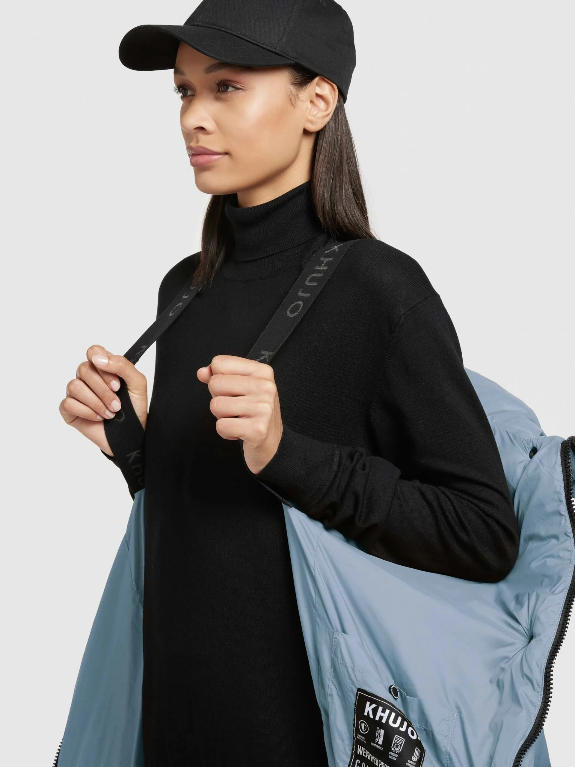 Khujo Wintermantels Wintermantel Dames Lichtblauw - Afbeelding 7