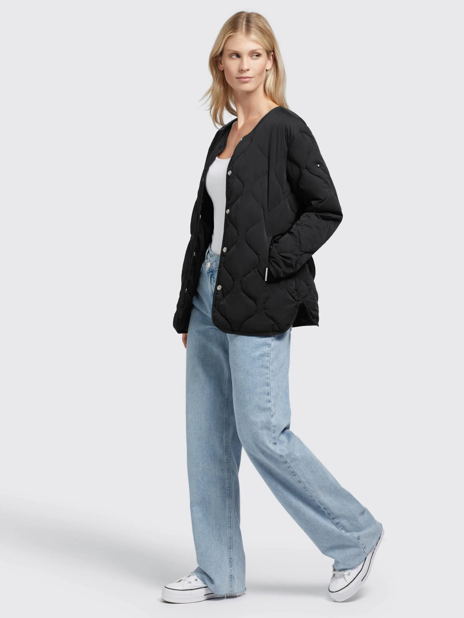 Khujo Tussenjassen Tussenjas Yuna Dames Zwart - Afbeelding 6