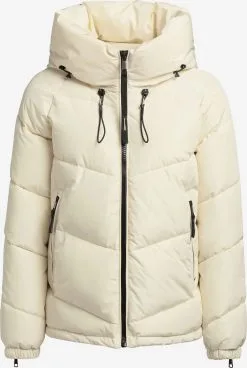 Khujo Winterjassen Winterjas Esila Dames Pasteelgeel