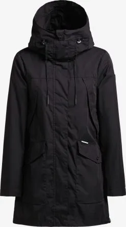 Khujo Parkas Tussenparka Aira 3 Dames Zwart