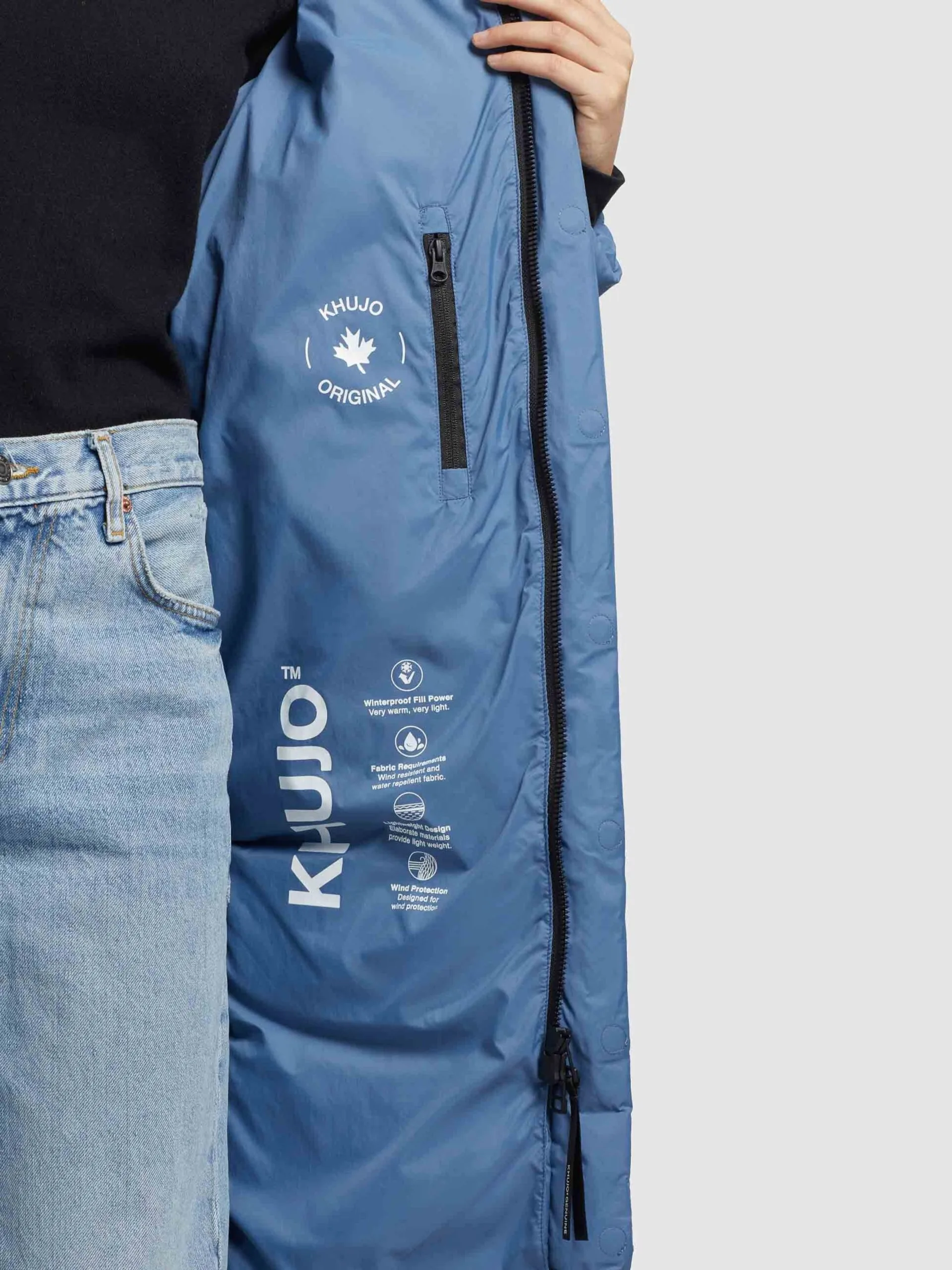 Khujo Wintermantels Wintermantel Julina Dames Blauw - Afbeelding 8