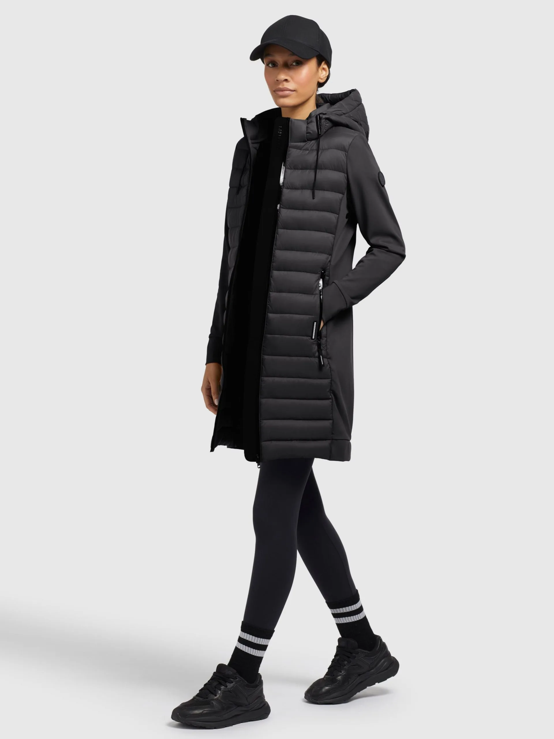 Khujo Wintermantels Wintermantel Ruth Dames Zwart - Afbeelding 3