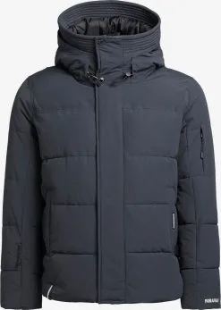 Khujo Winterjassen Winterjas Barat Heren Duifblauw