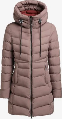 Khujo Korte Mantels Wintermantel Tuhani Dames Donkerlila