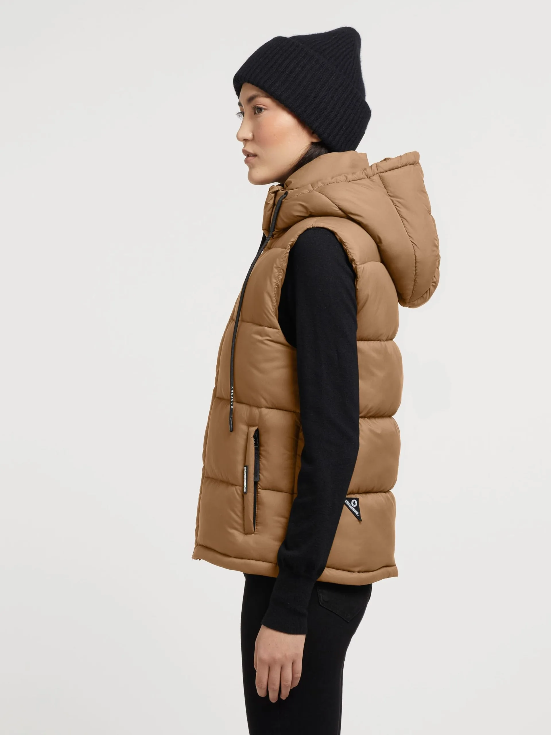 Khujo Bodywarmers Bodywarmer Eden Dames Lichtbruin - Afbeelding 5