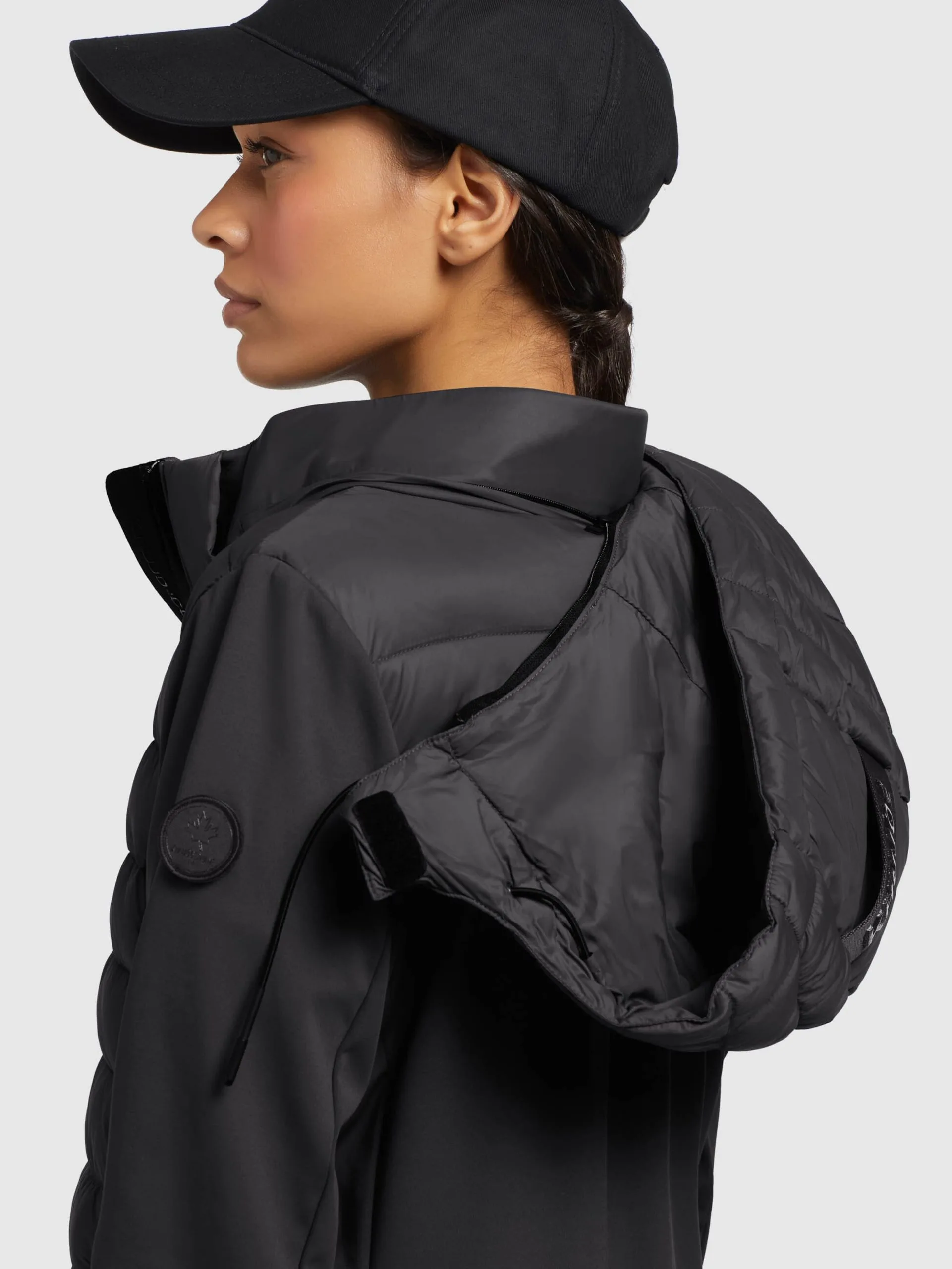 Khujo Wintermantels Wintermantel Ruth Dames Zwart - Afbeelding 7