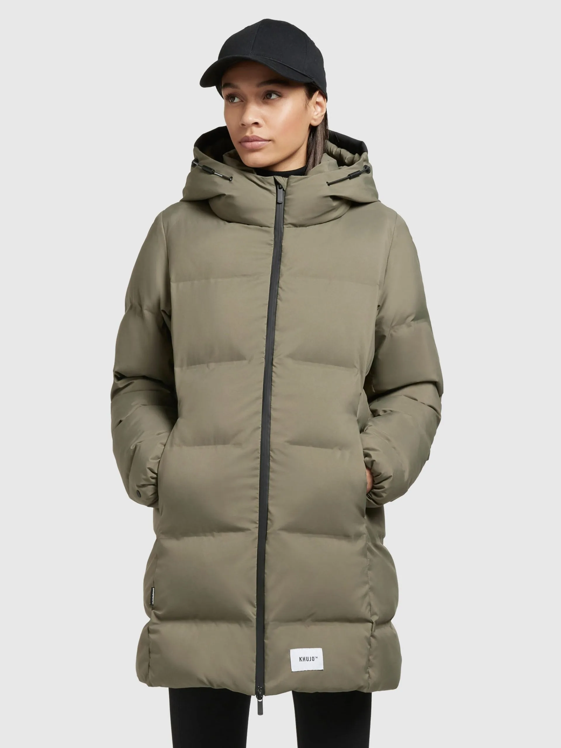 Khujo Winterjassen Winterjas Tanare Dames Olijfgroen - Afbeelding 2
