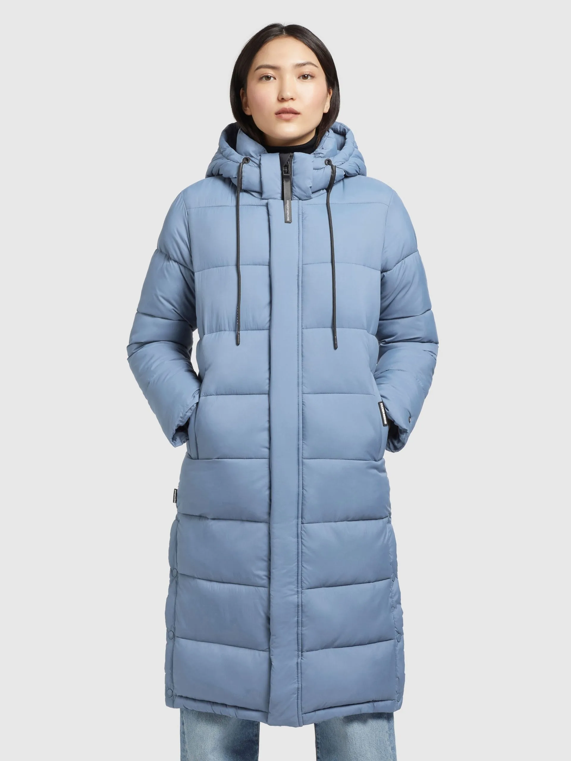 Khujo Wintermantels Wintermantel Julina Dames Lichtblauw - Afbeelding 2