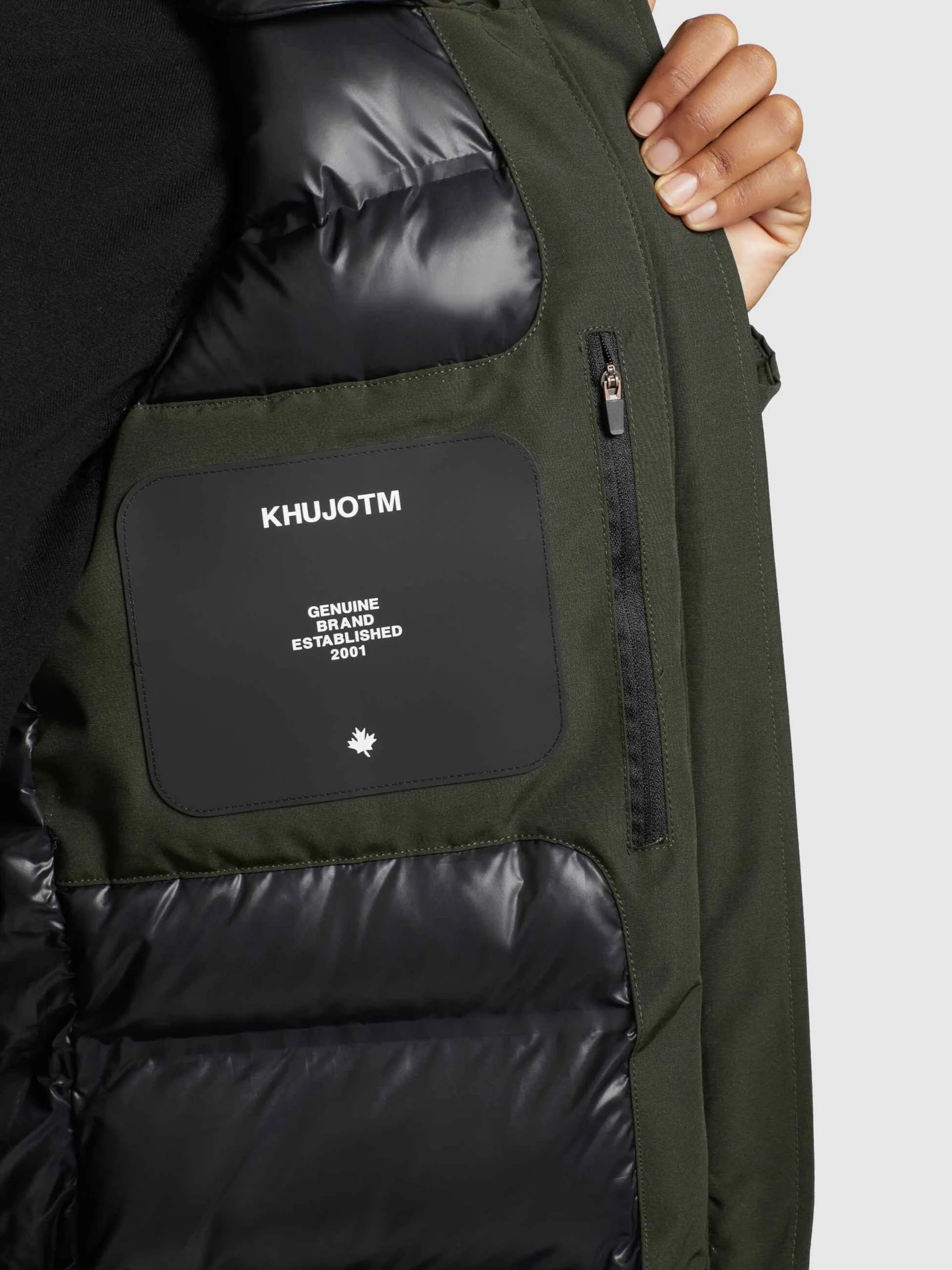 Khujo Wintermantels Wintermantel Charlyn 3 Dames Kaki - Afbeelding 8