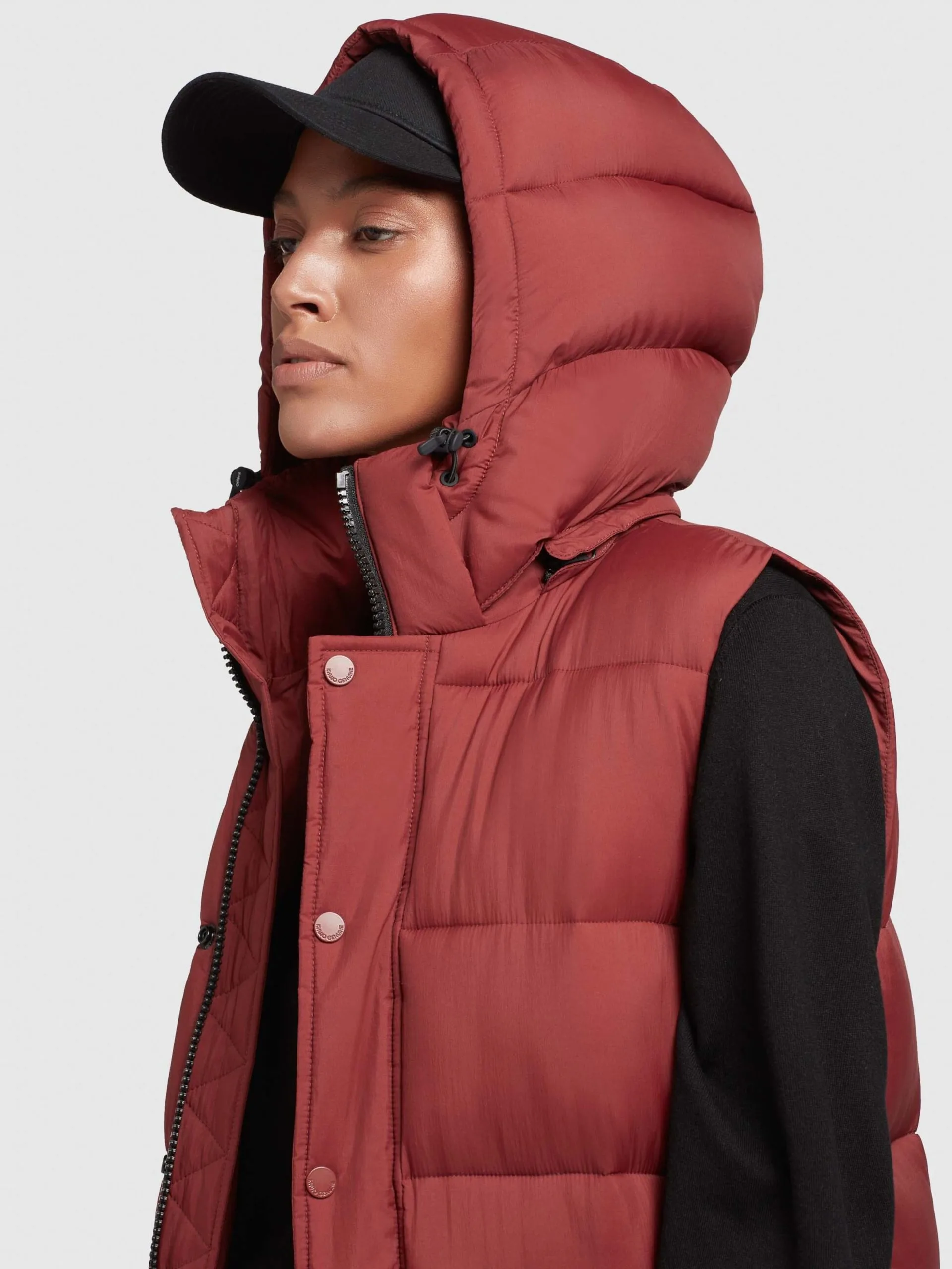 Khujo Bodywarmers Bodywarmer Magneta Dames Roestrood - Afbeelding 7