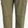 Khujo Cargobroeken Tapered Cargobroek Joslin Dames Olijfgroen