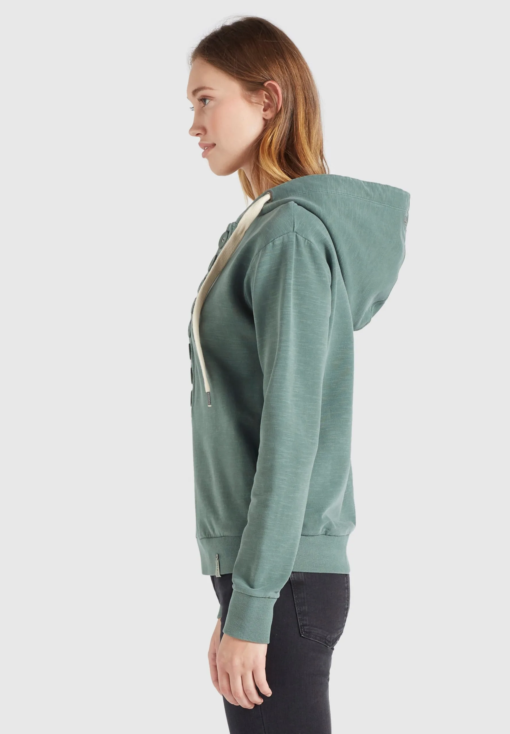 Khujo Hoodies Sweatshirt Keiki Dames Jade Groen - Afbeelding 4