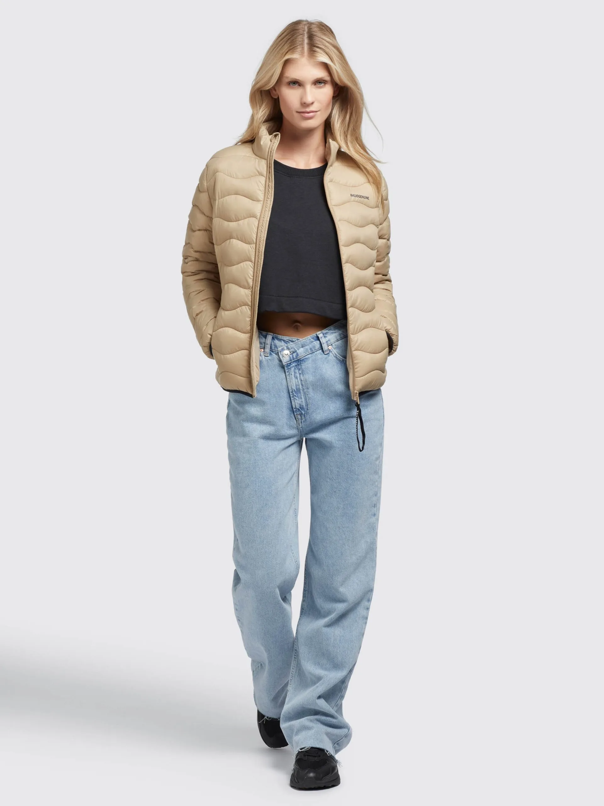 Khujo Tussenjassen Tussenjas Eleni Dames Beige - Afbeelding 6