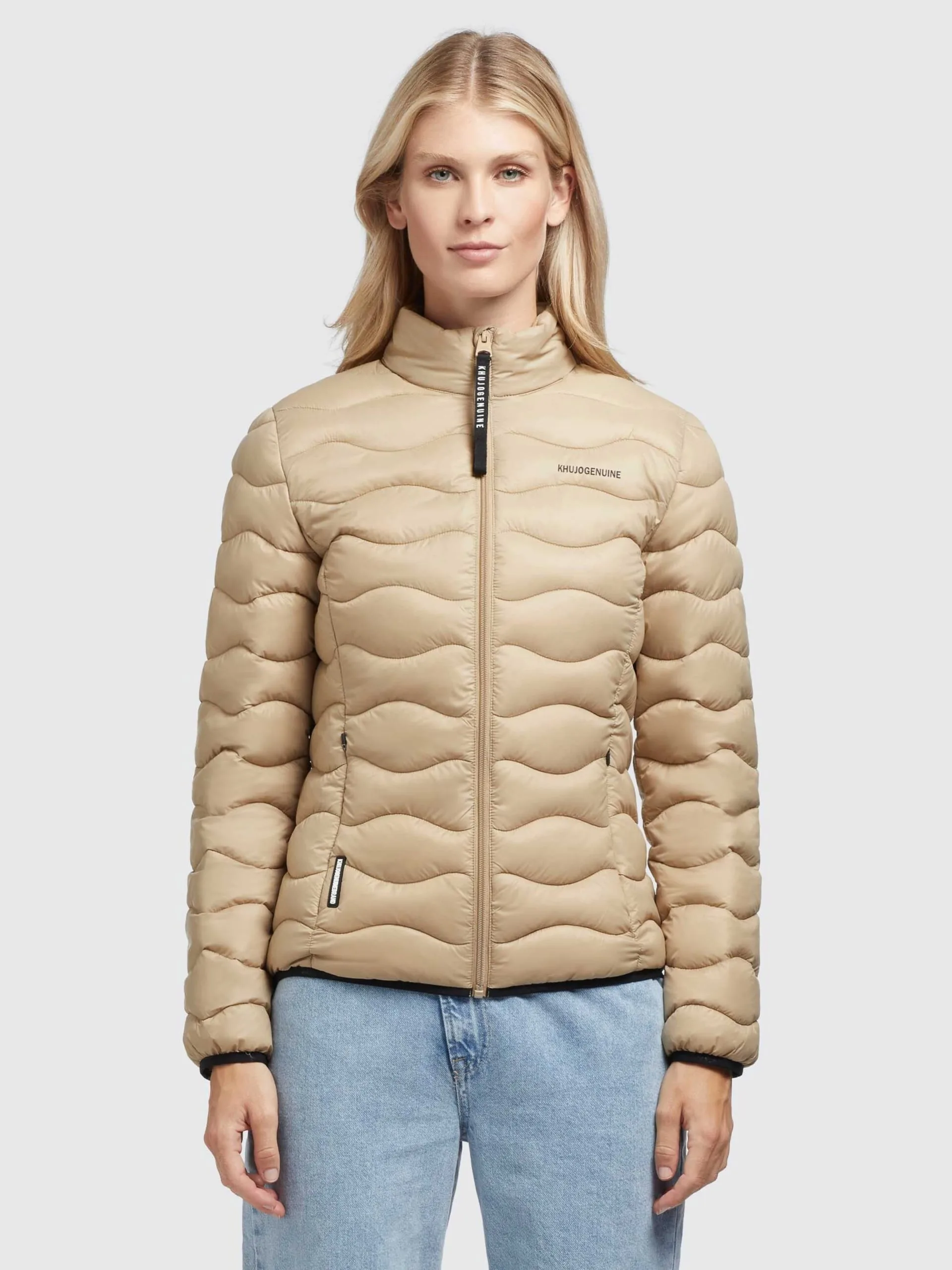 Khujo Tussenjassen Tussenjas Eleni Dames Beige - Afbeelding 2