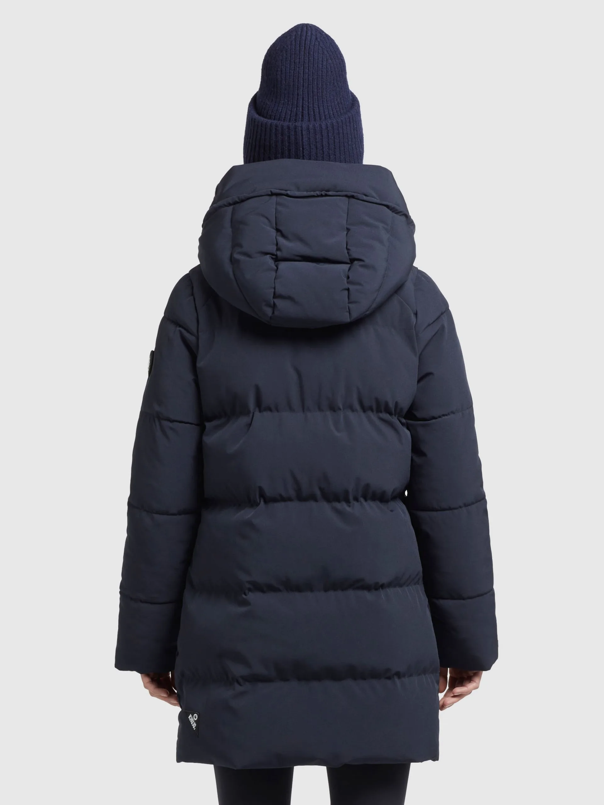 Khujo Korte Mantels Wintermantel Wente Dames Donkerblauw - Afbeelding 4