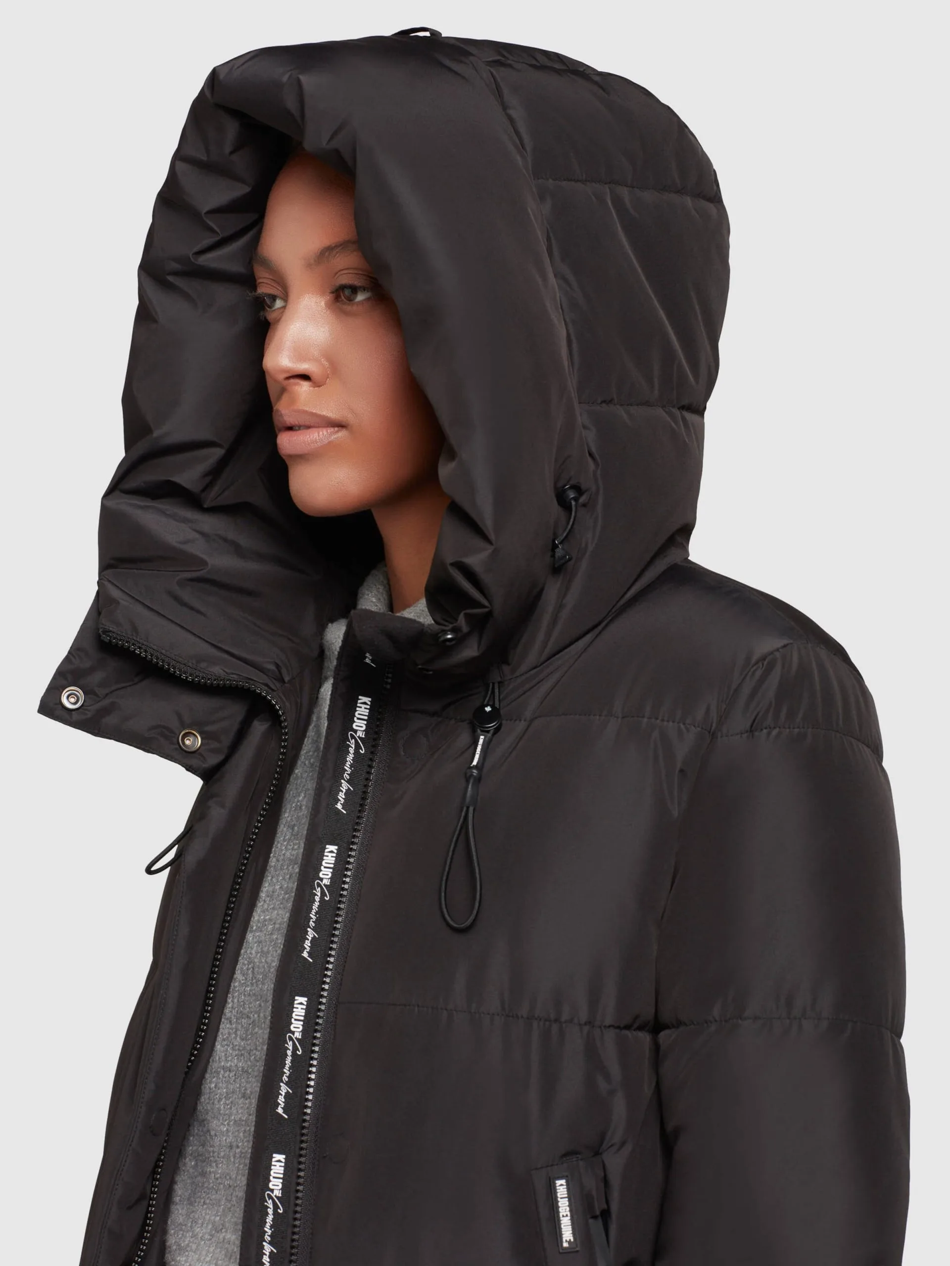 Khujo Wintermantels Wintermantel Soulani Dames Zwart - Afbeelding 7