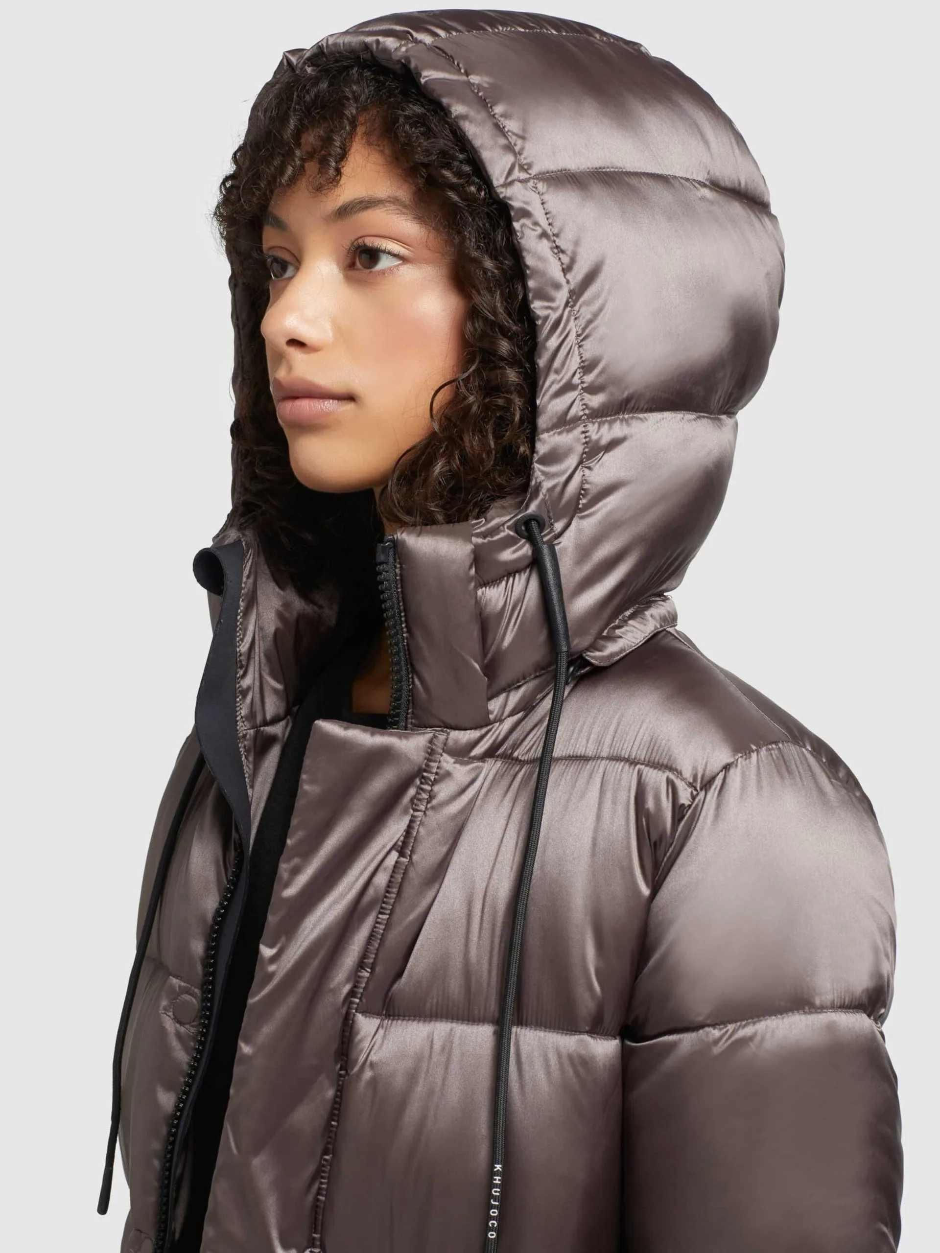 Khujo Wintermantels Wintermantel Julina Dames Taupe - Afbeelding 7