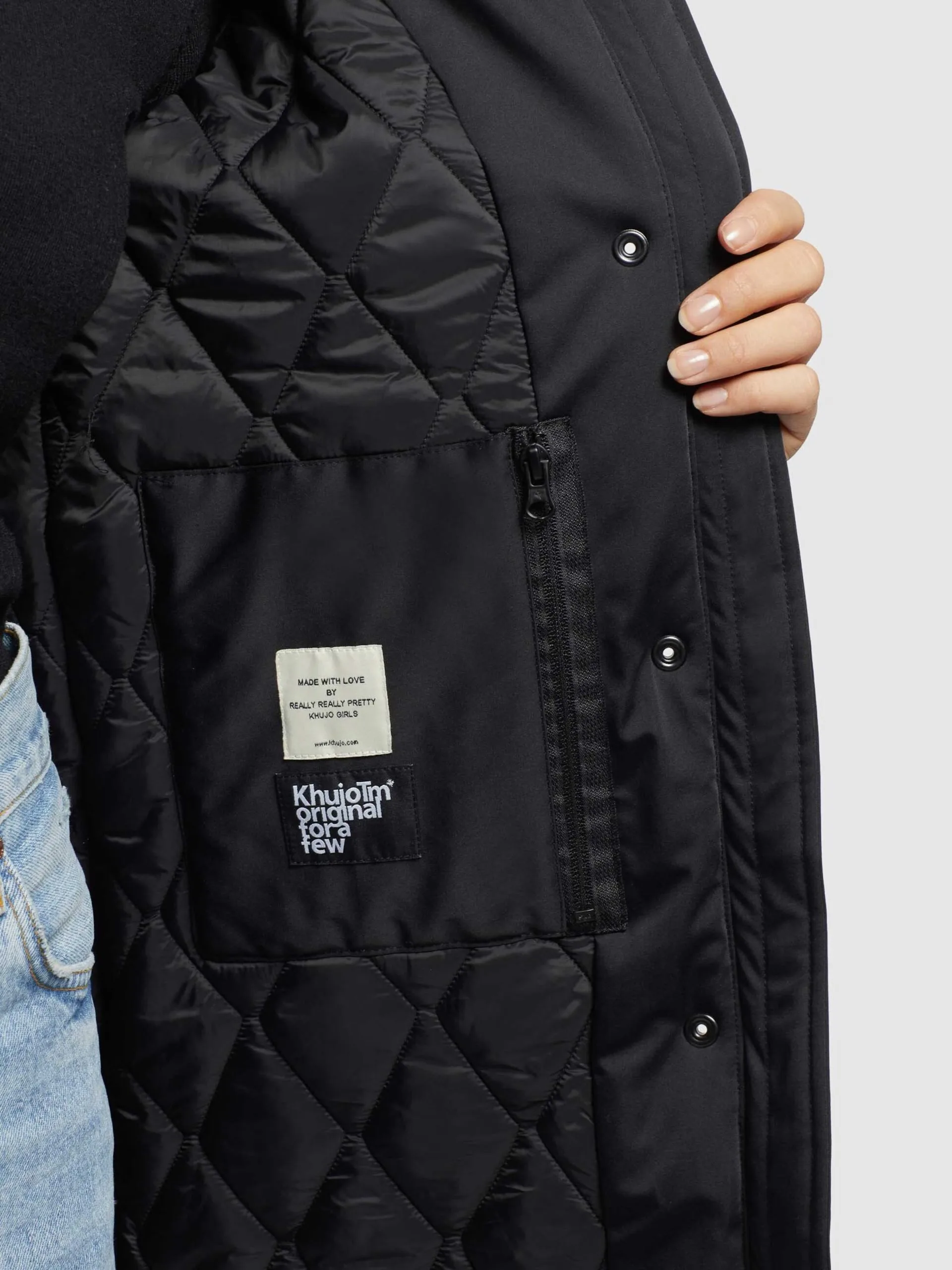 Khujo Wintermantels Wintermantel Blossom Dames Zwart - Afbeelding 8