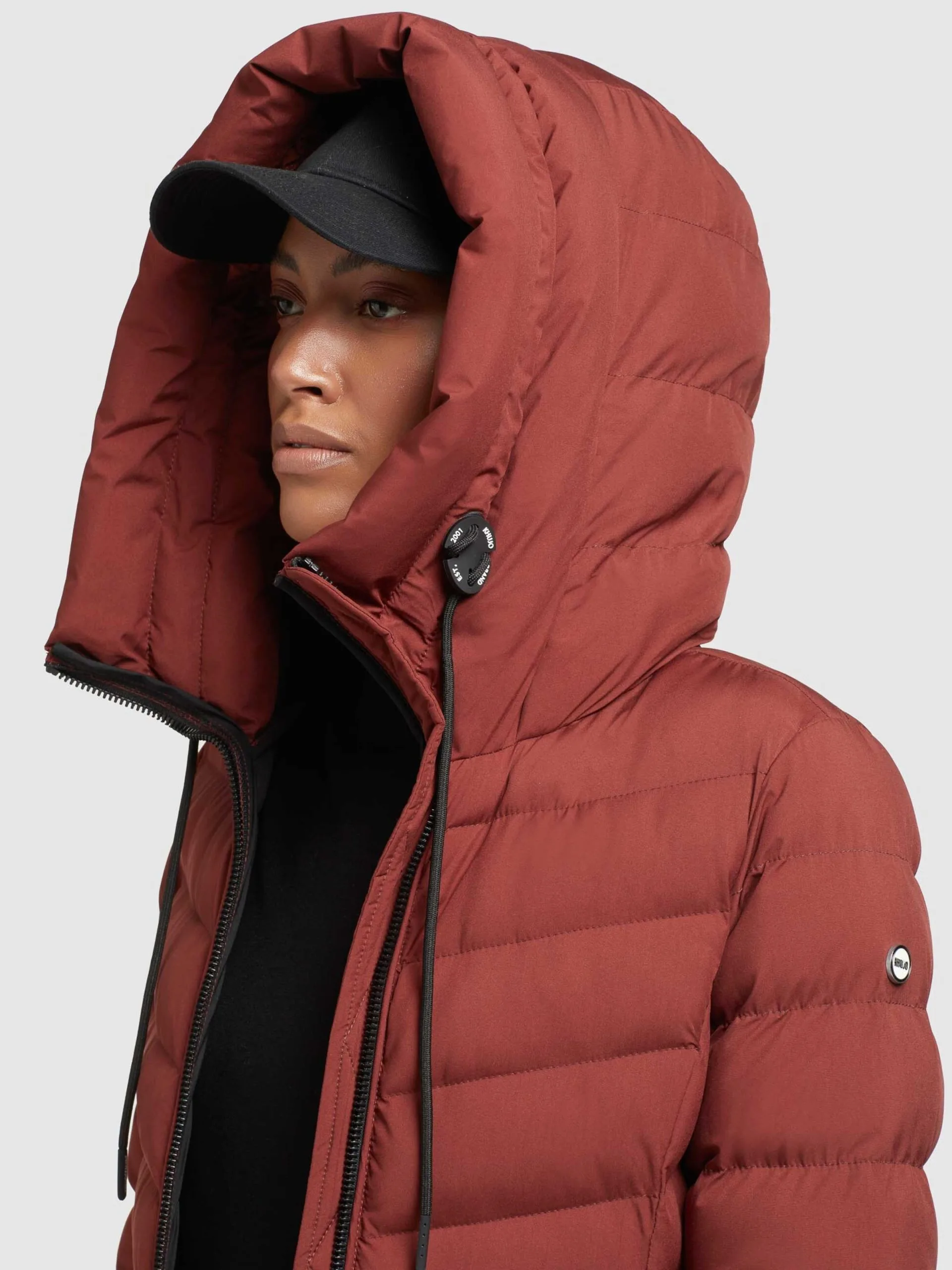 Khujo Wintermantels Wintermantel Ingram Dames Roestrood - Afbeelding 7