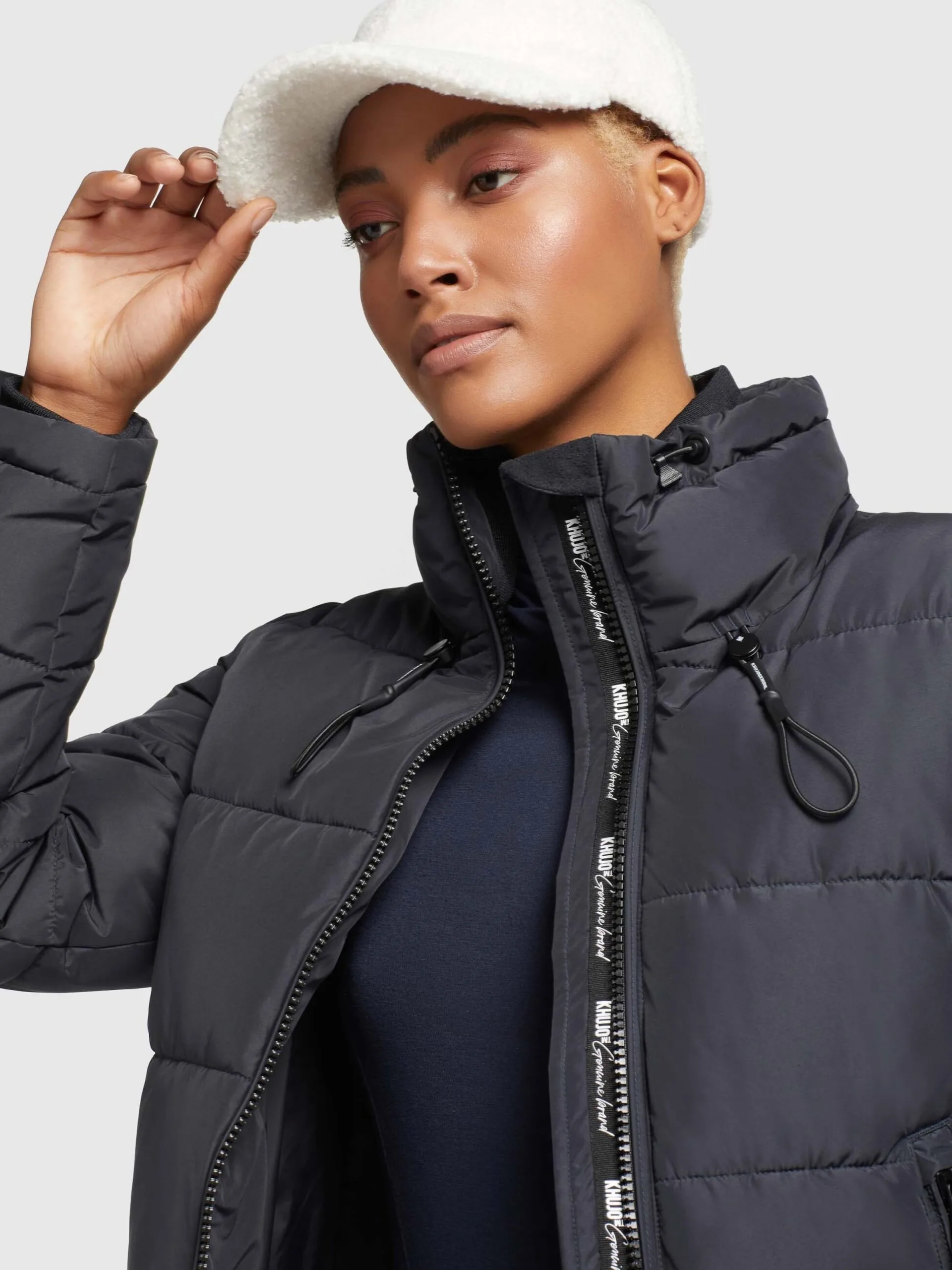 Khujo Winterjassen Winterjas Tuba 3 Dames Smoky Blue - Afbeelding 6