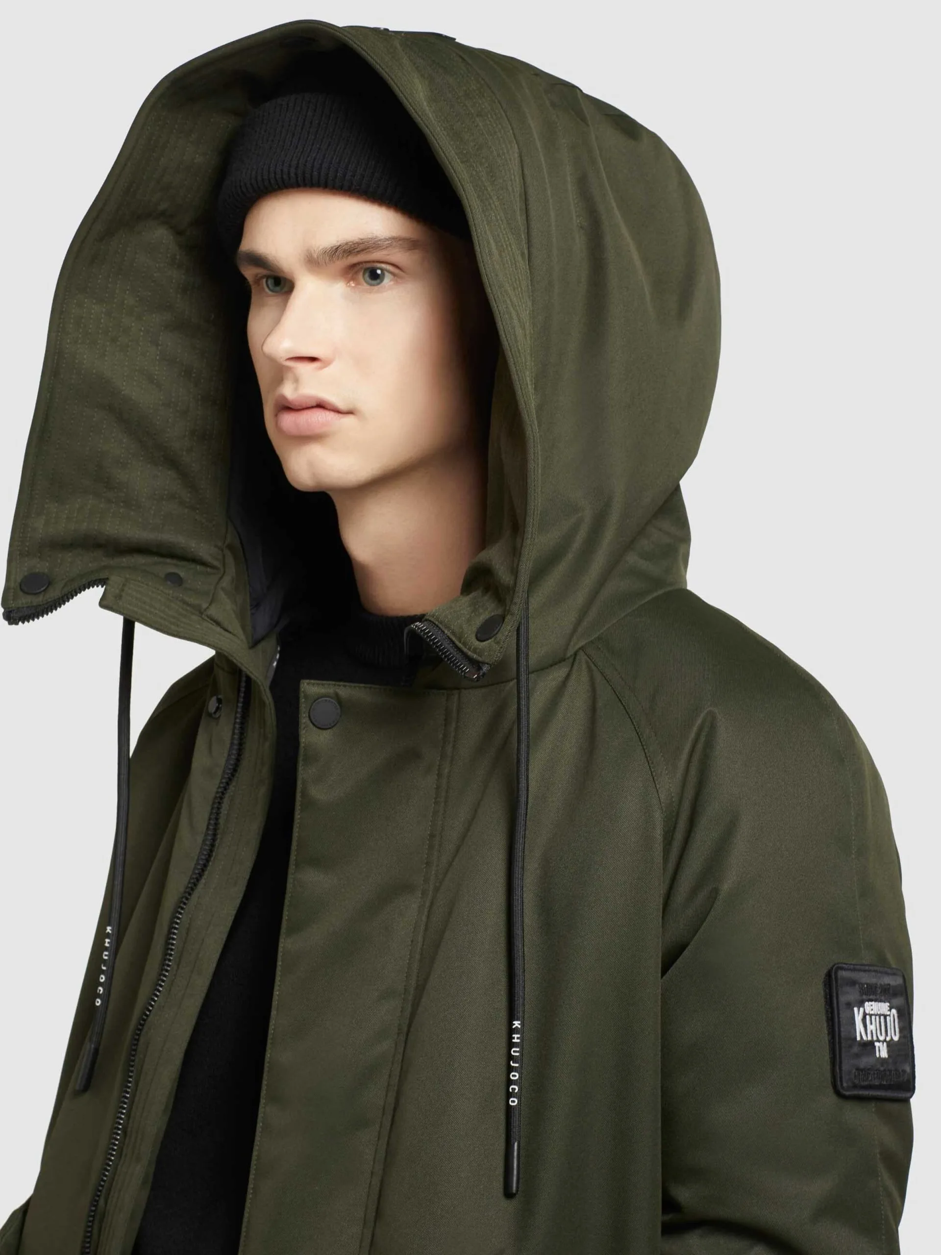 Khujo Wintermantels Winterjas Tuck Heren Olijfgroen - Afbeelding 7