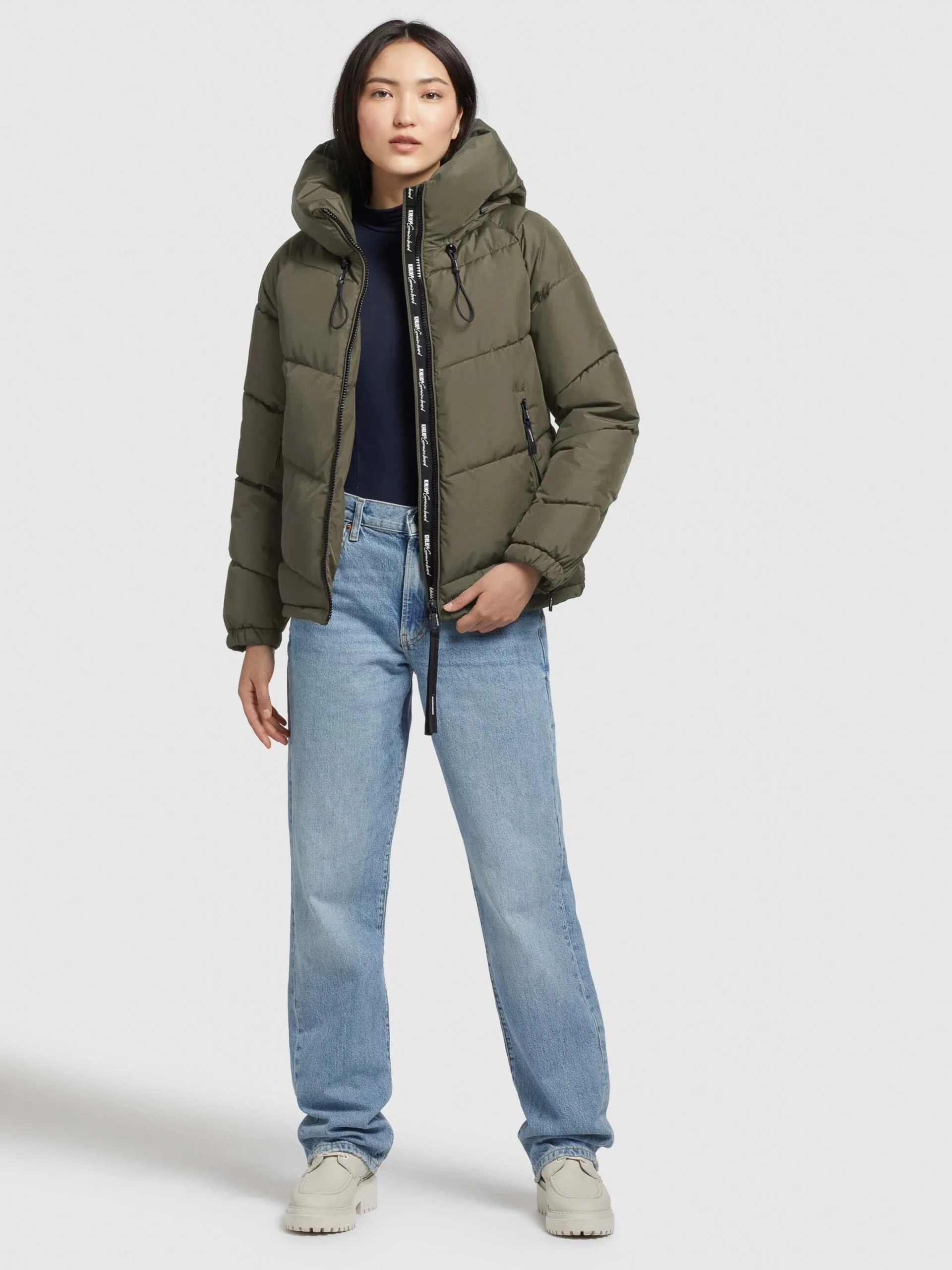 Khujo Winterjassen Winterjas Esila Dames Kaki - Afbeelding 3