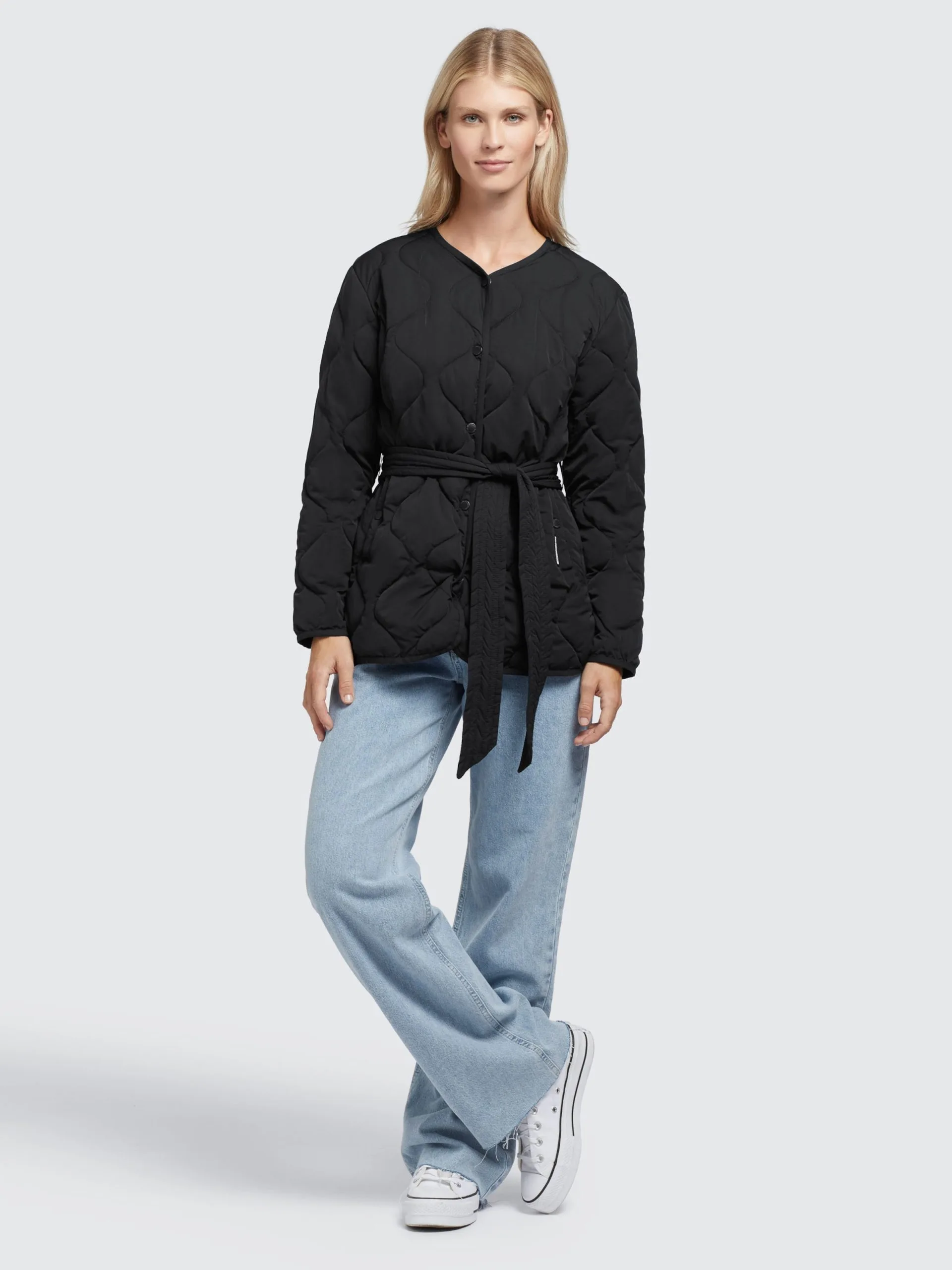 Khujo Tussenjassen Tussenjas Yuna Dames Zwart - Afbeelding 3