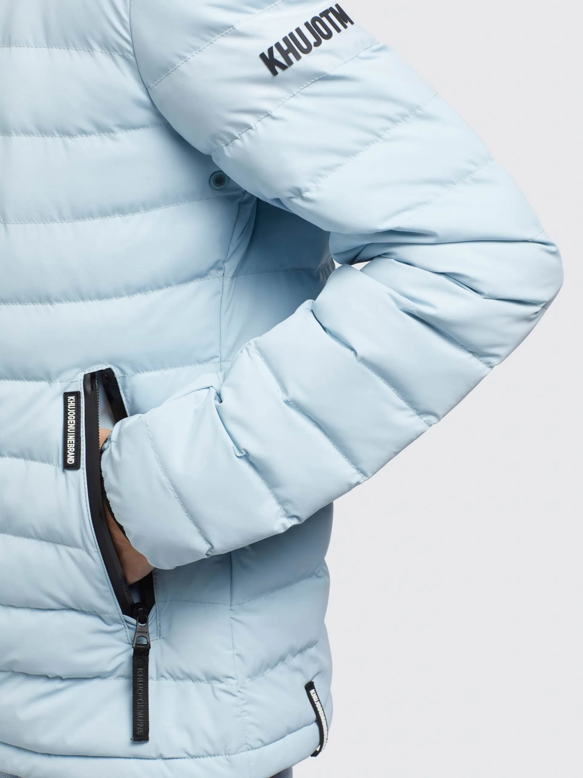 Khujo Tussenjassen Tussenjas LOVINA4 MATT Dames Lichtblauw - Afbeelding 8