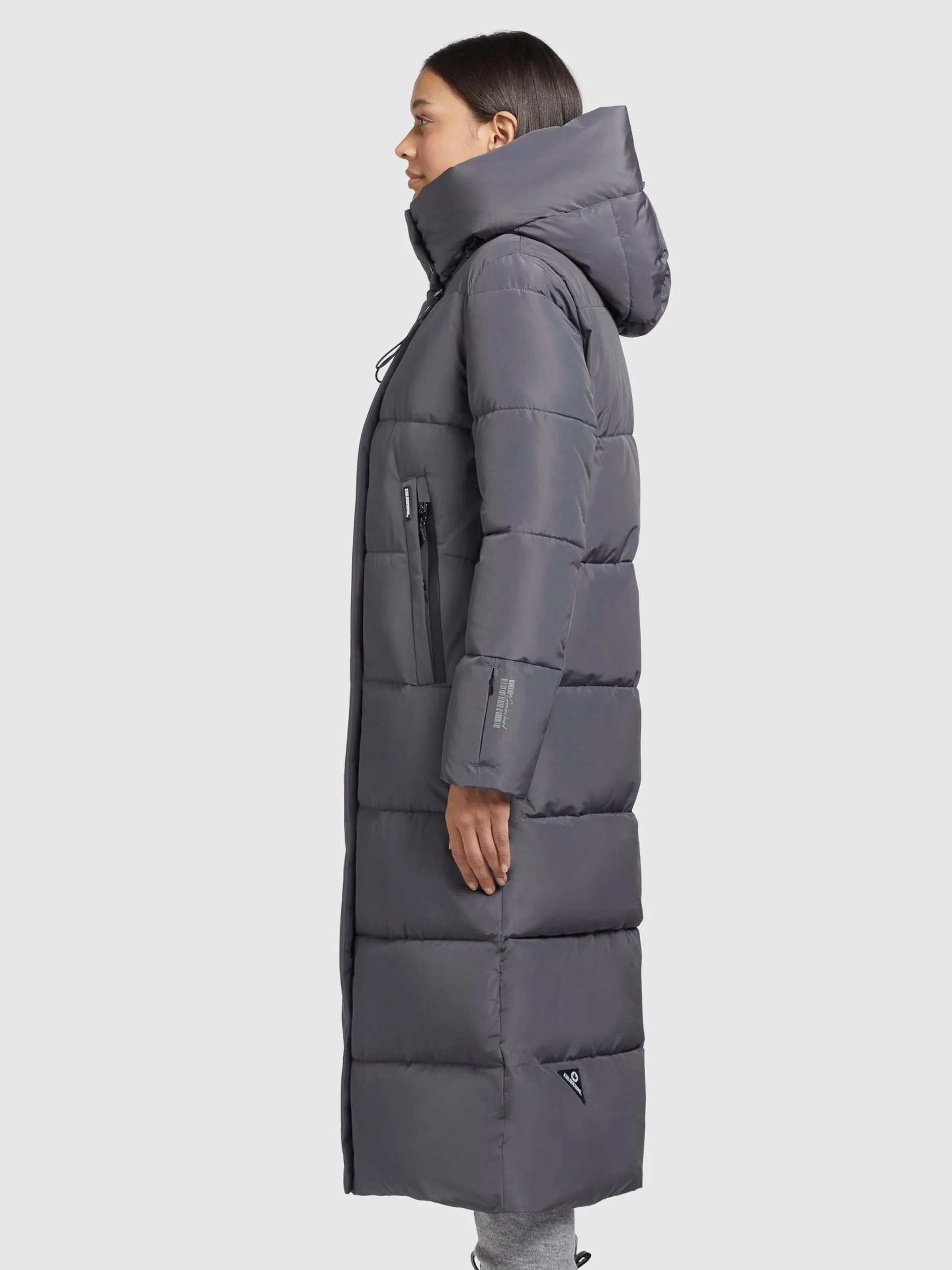 Khujo Wintermantels Wintermantel Soulani Dames Stone Grey - Afbeelding 5