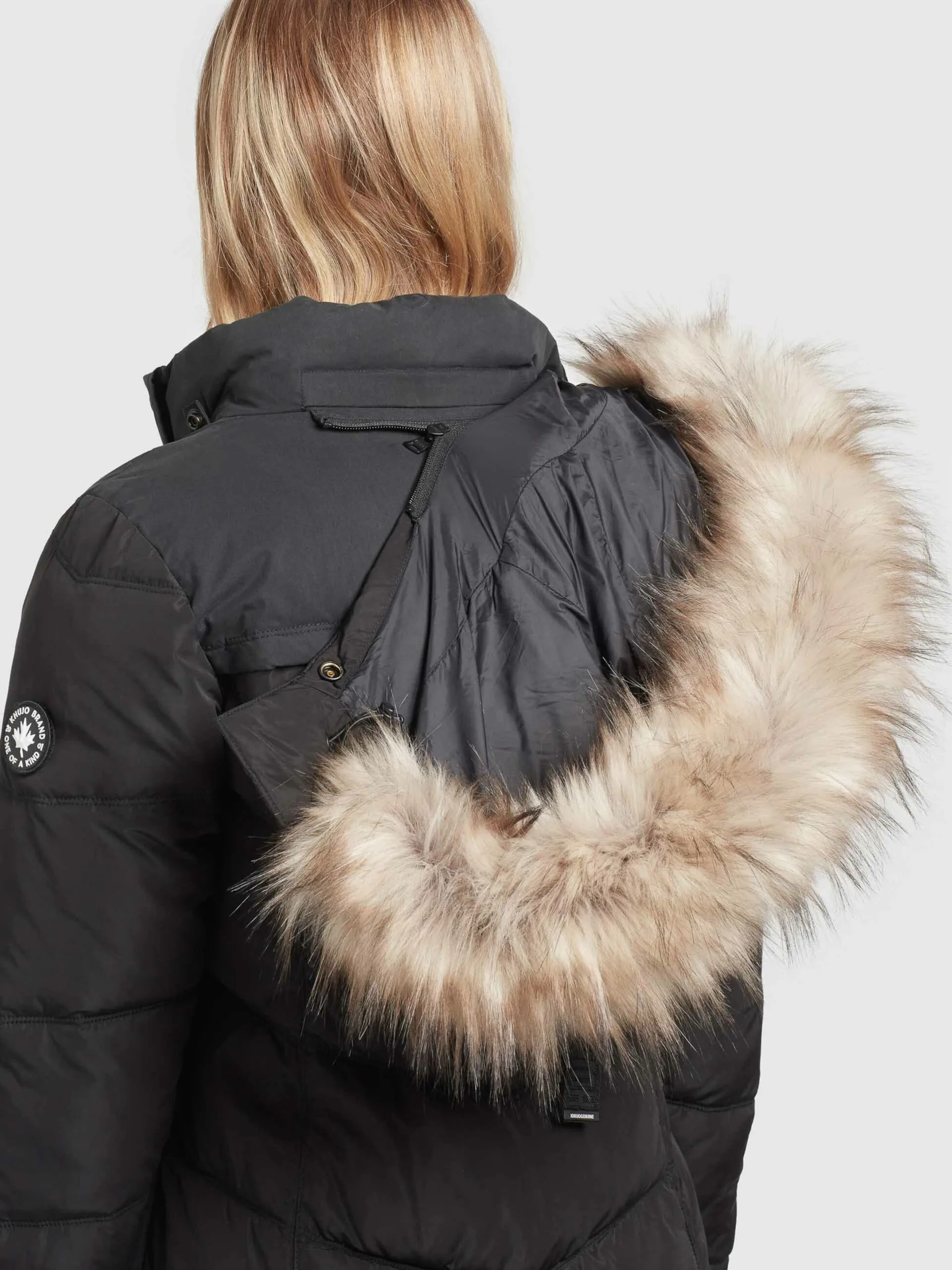 Khujo Winterjassen Winterjas Winsen Dames Zwart - Afbeelding 8