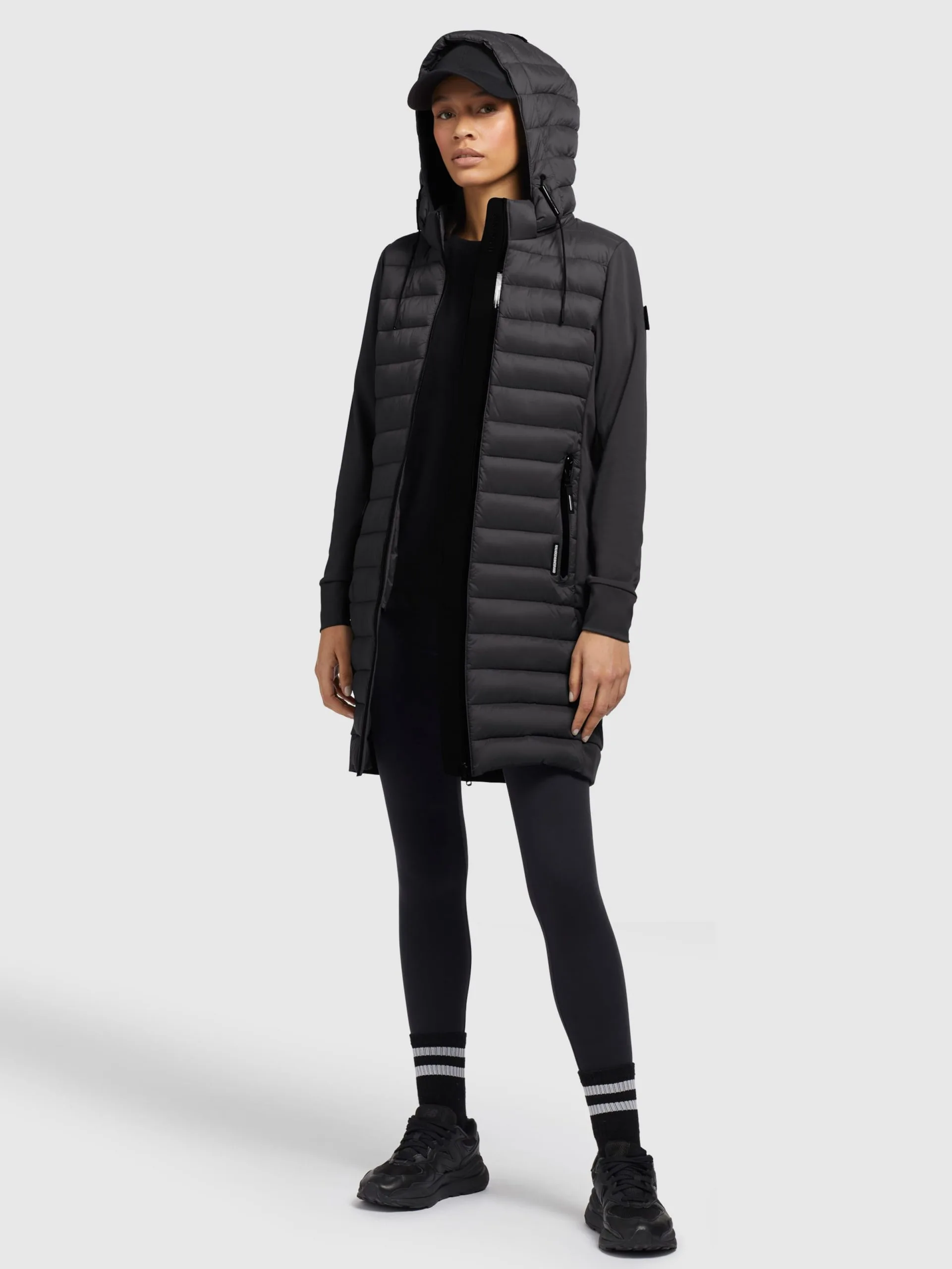 Khujo Wintermantels Wintermantel Ruth Dames Zwart - Afbeelding 6