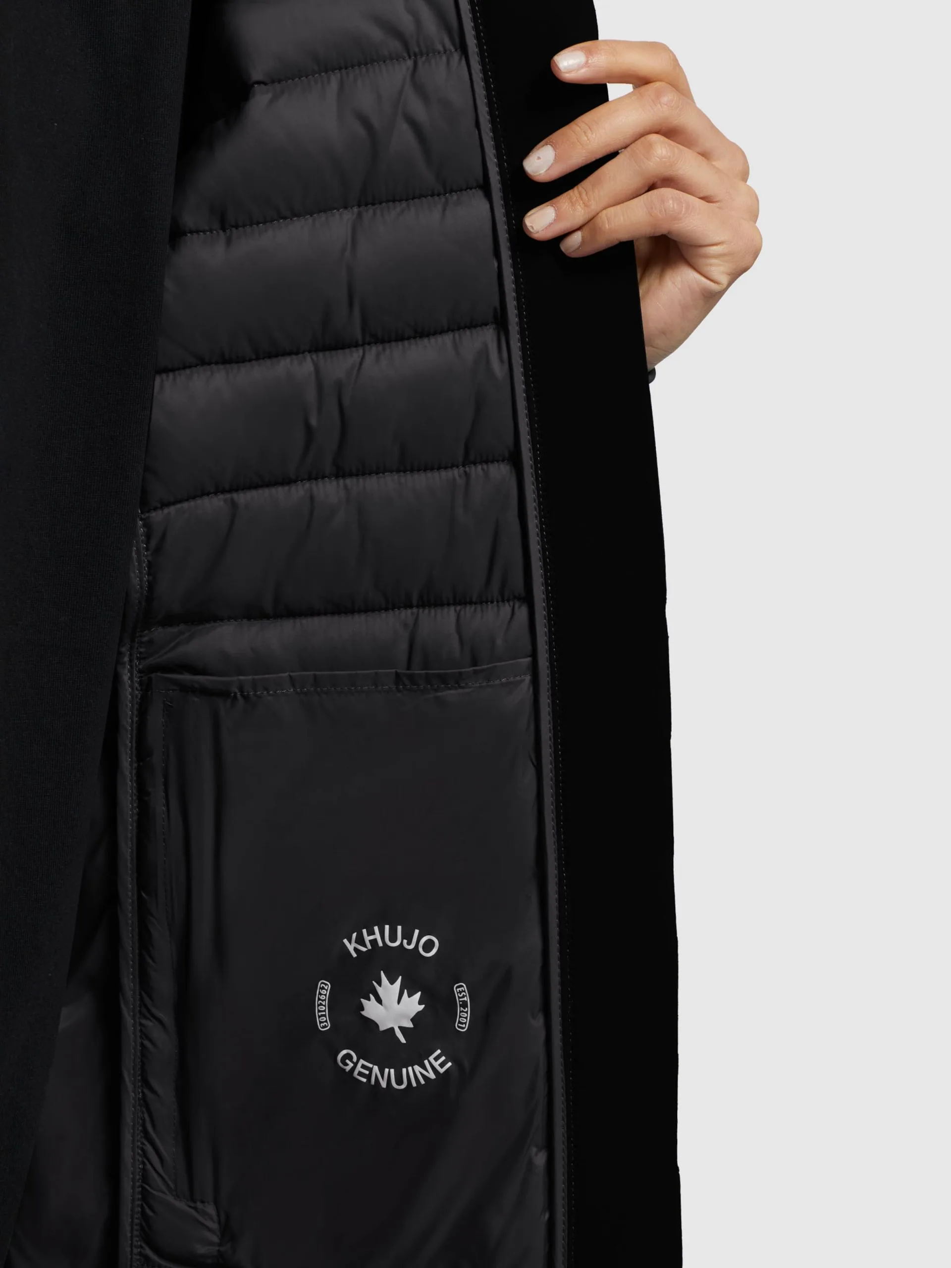 Khujo Wintermantels Wintermantel Ruth Dames Zwart - Afbeelding 8