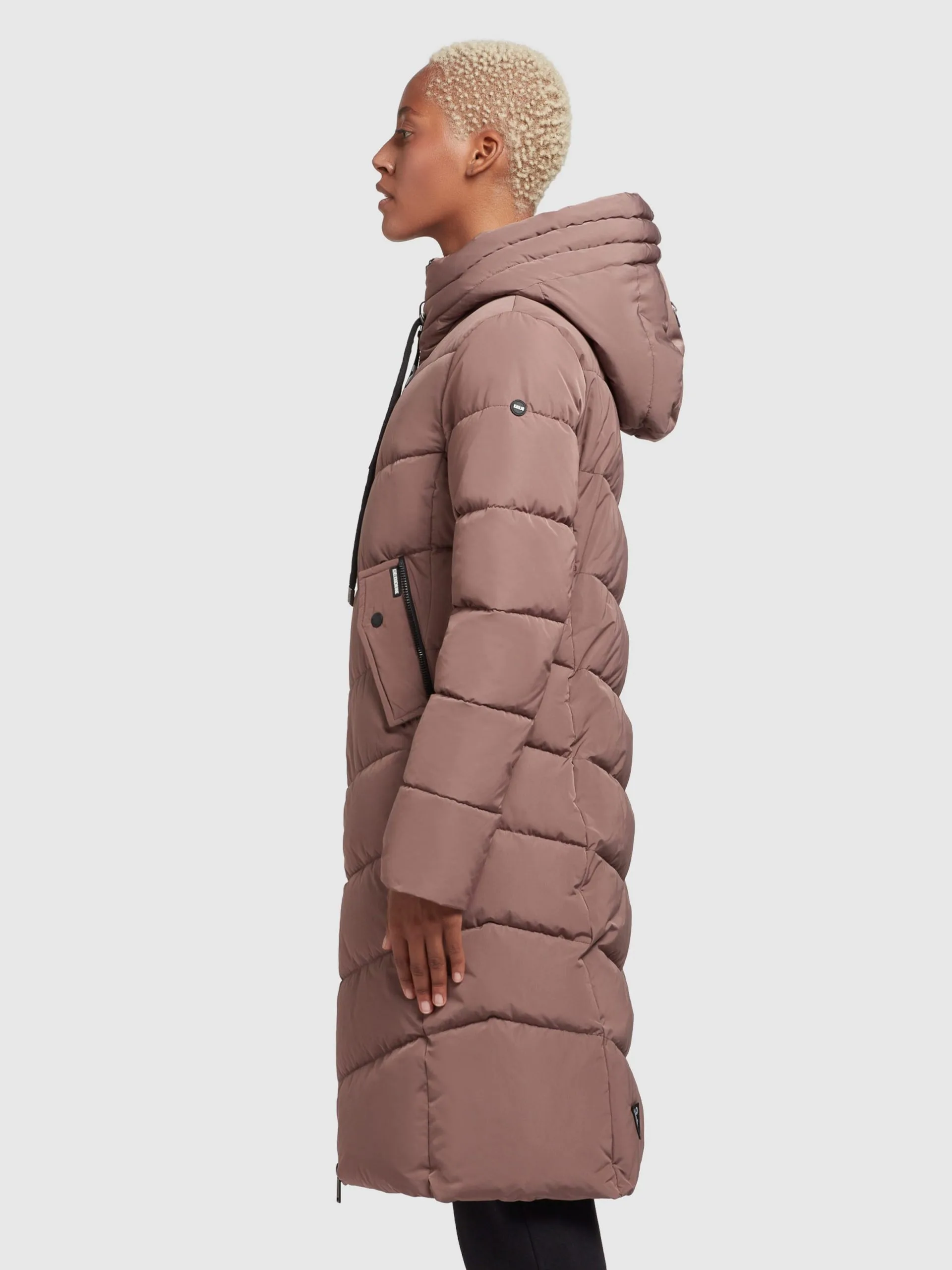 Khujo Wintermantels Wintermantel Ayleena Dames Chamois - Afbeelding 5