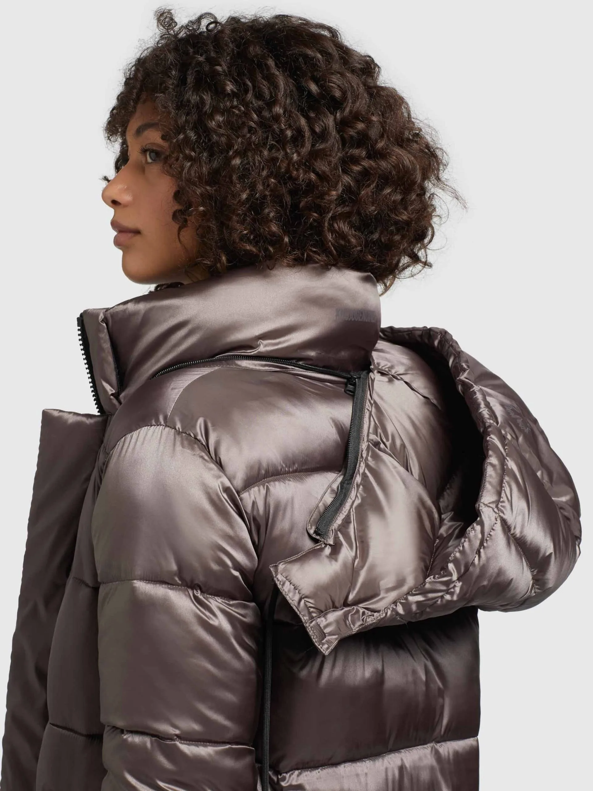 Khujo Wintermantels Wintermantel Julina Dames Taupe - Afbeelding 8