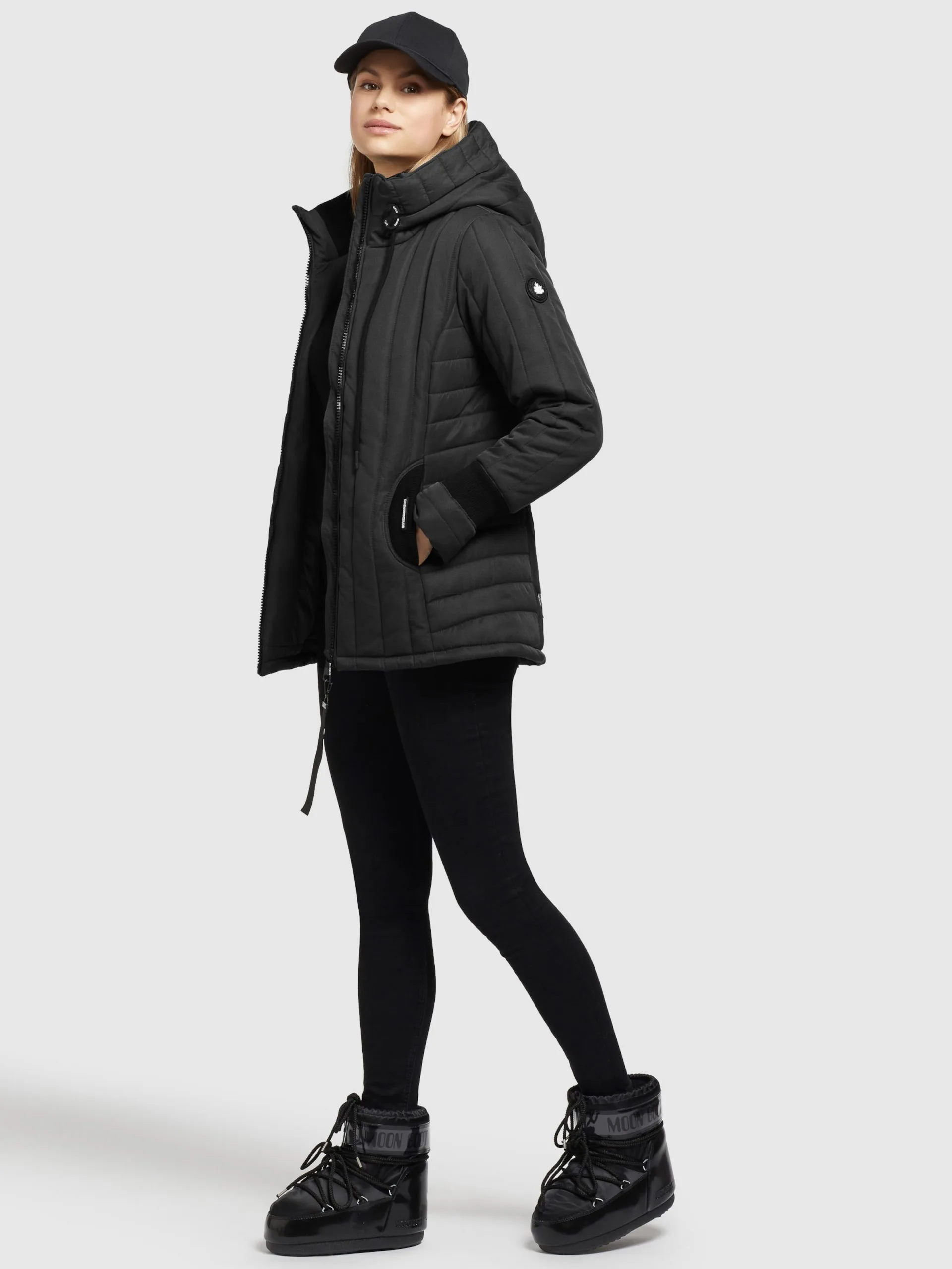 Khujo Winterjassen Winterjas TWEETY PRIME6 Dames Zwart - Afbeelding 5