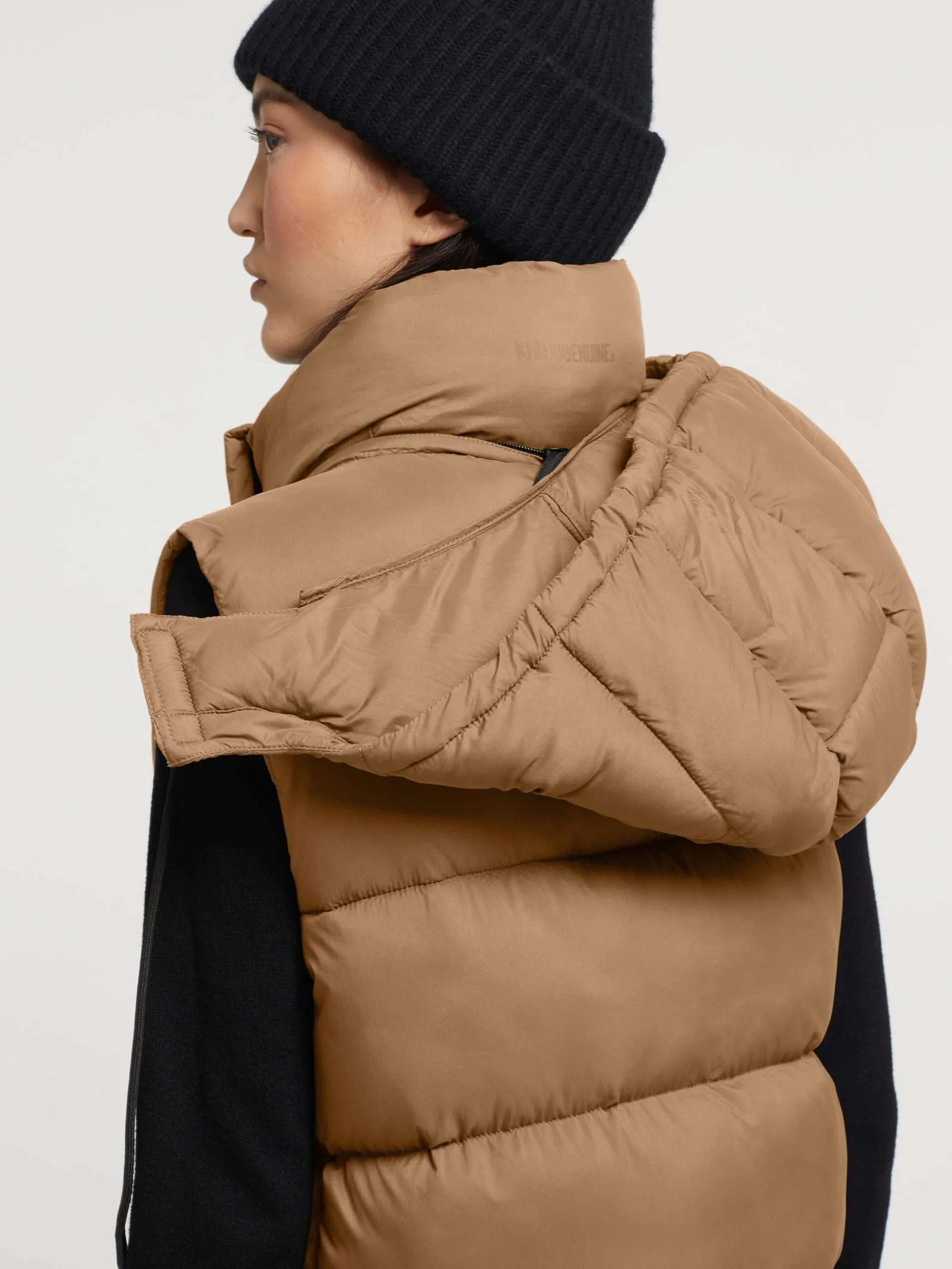 Khujo Bodywarmers Bodywarmer Eden Dames Lichtbruin - Afbeelding 8