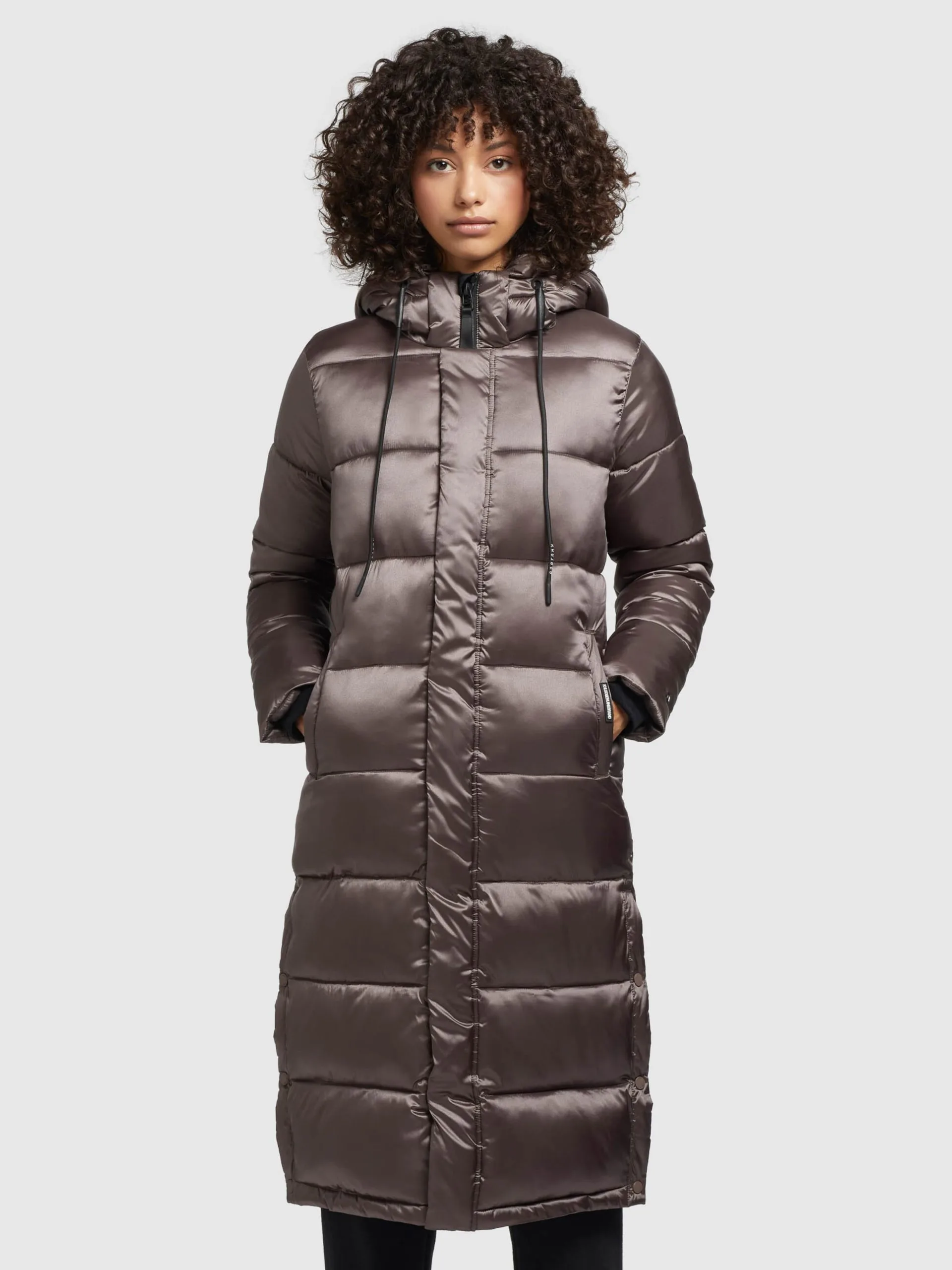 Khujo Wintermantels Wintermantel Julina Dames Taupe - Afbeelding 2