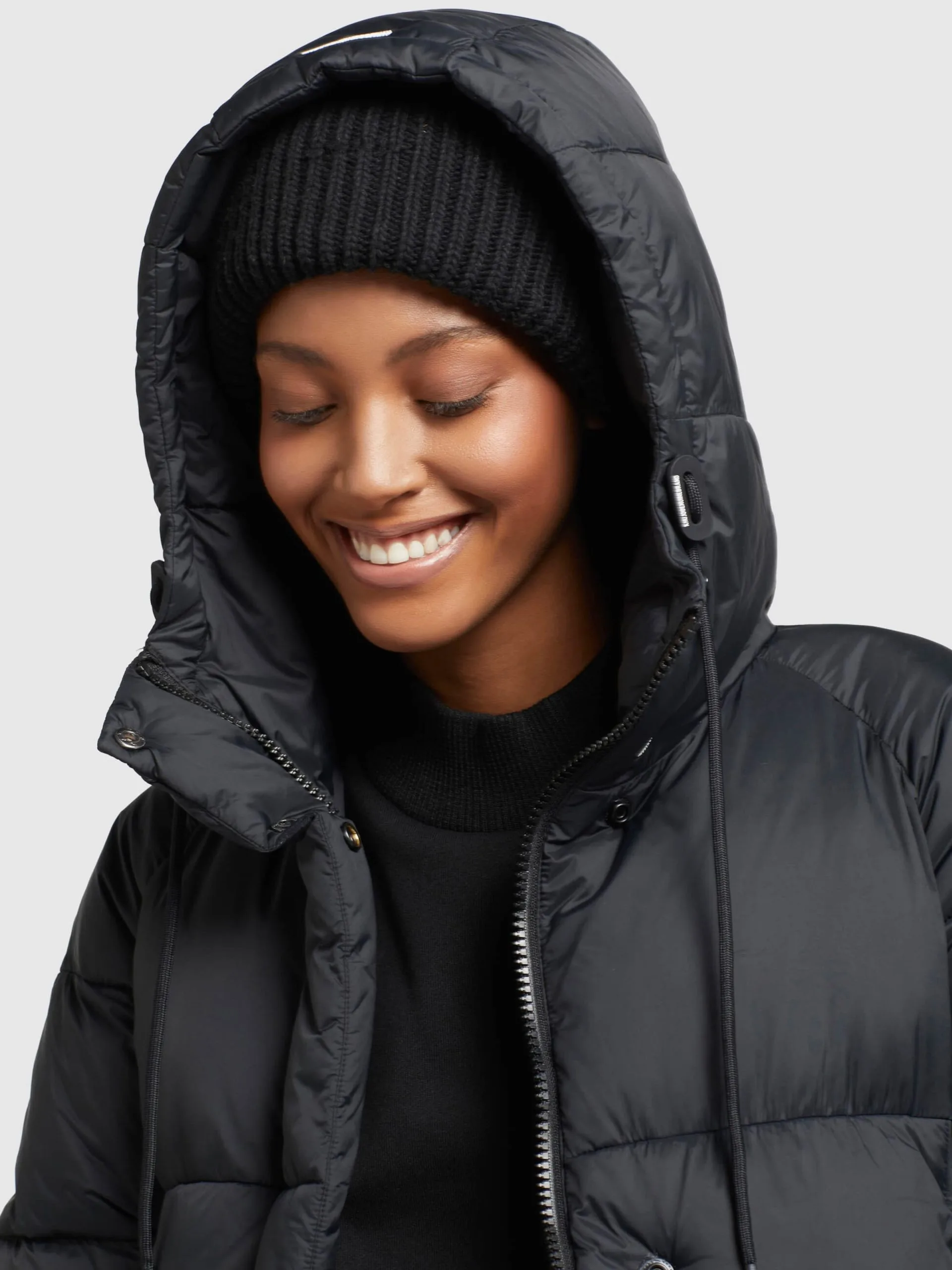 Khujo Wintermantels Wintermantel LAMERA Dames Zwart - Afbeelding 6