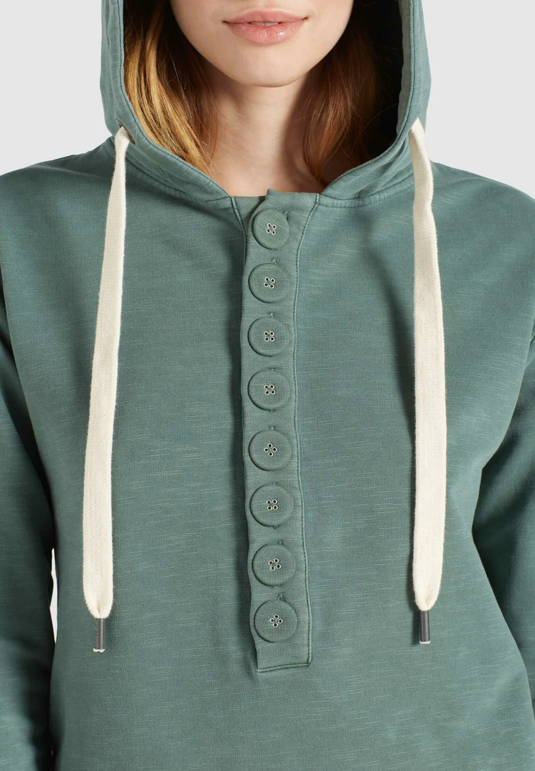 Khujo Hoodies Sweatshirt Keiki Dames Jade Groen - Afbeelding 7