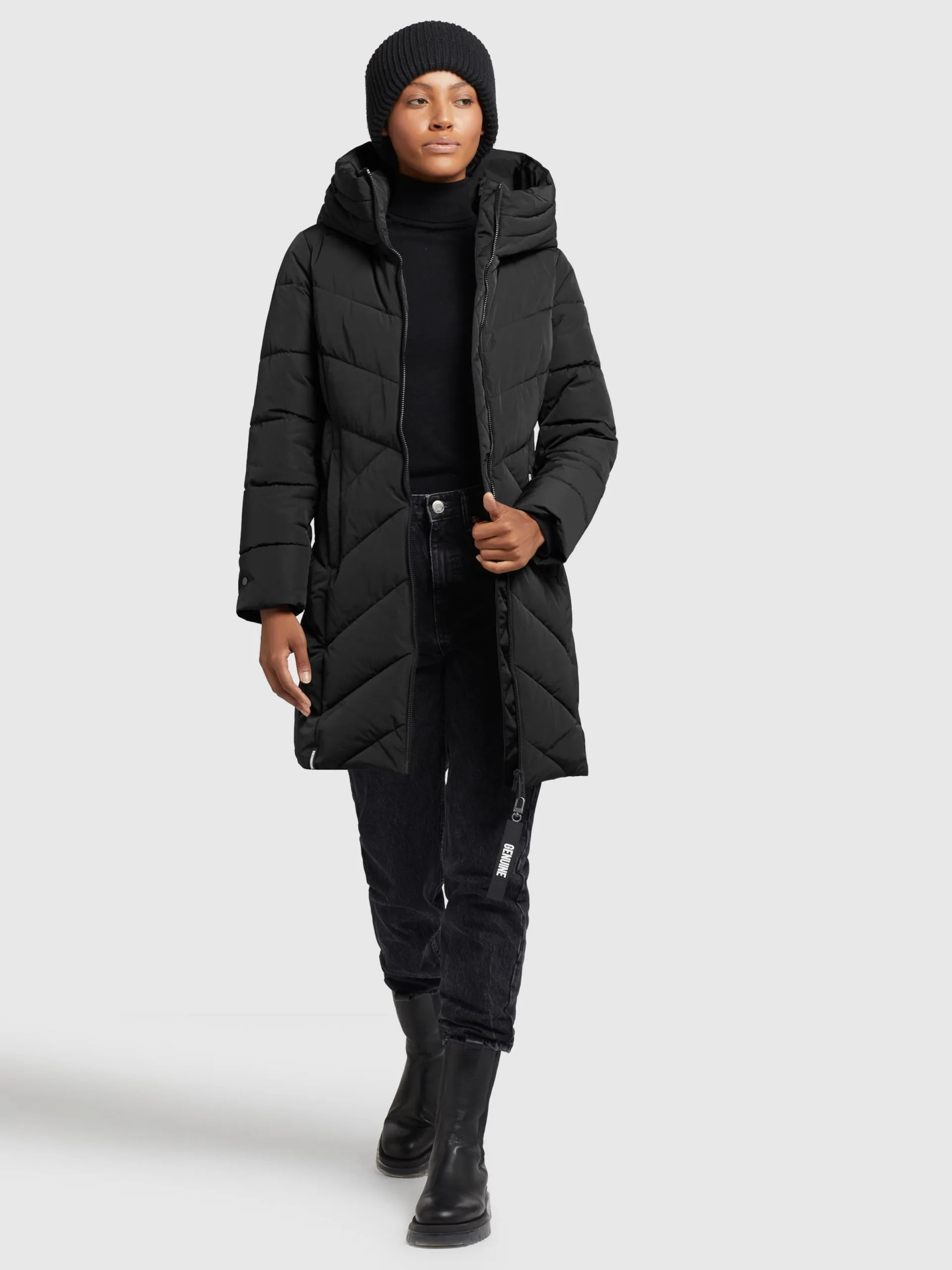 Khujo Wintermantels Wintermantel Formin Dames Zwart - Afbeelding 3