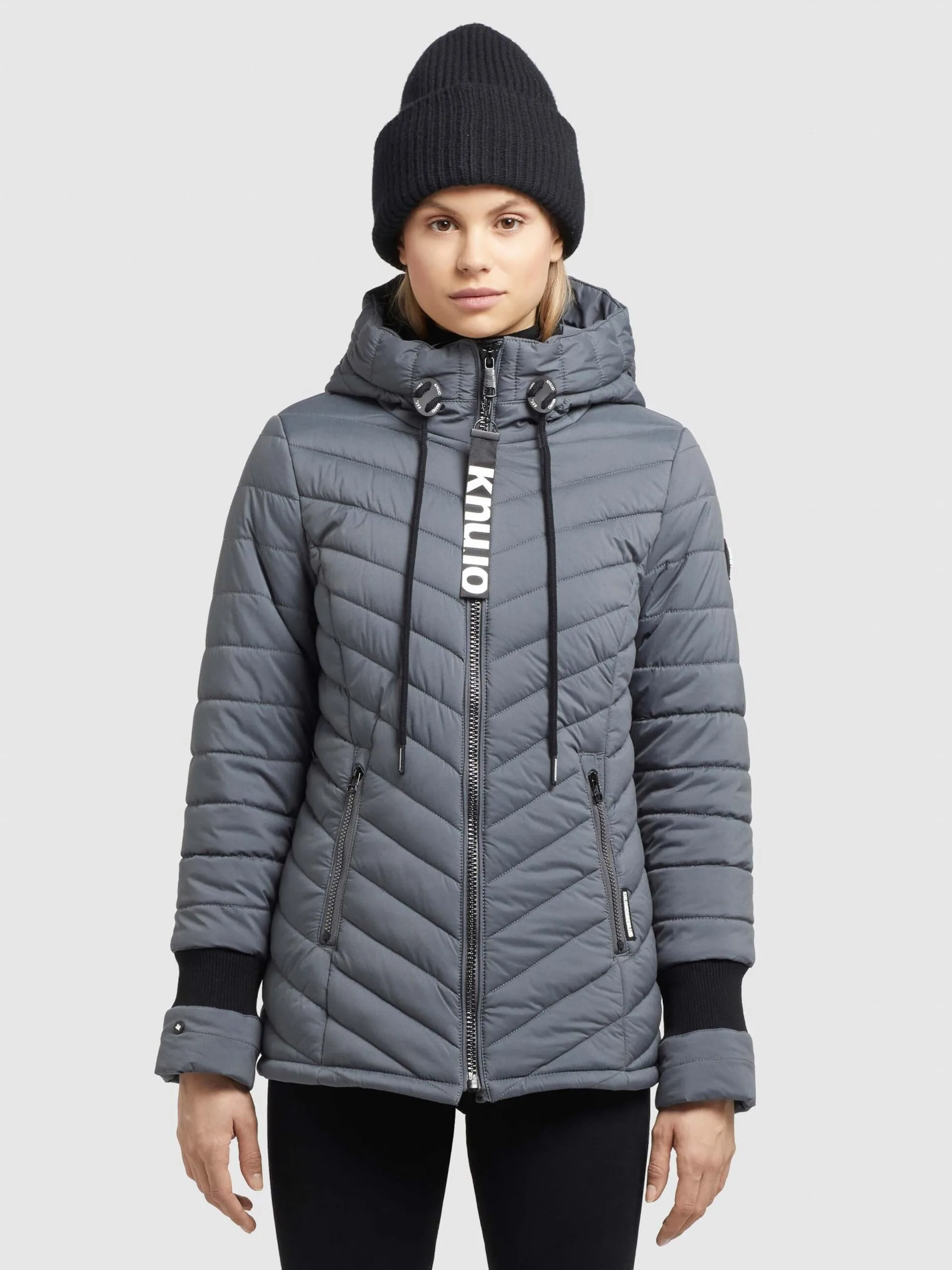 Khujo Winterjassen Winterjas Patt Dames Grijs - Afbeelding 2