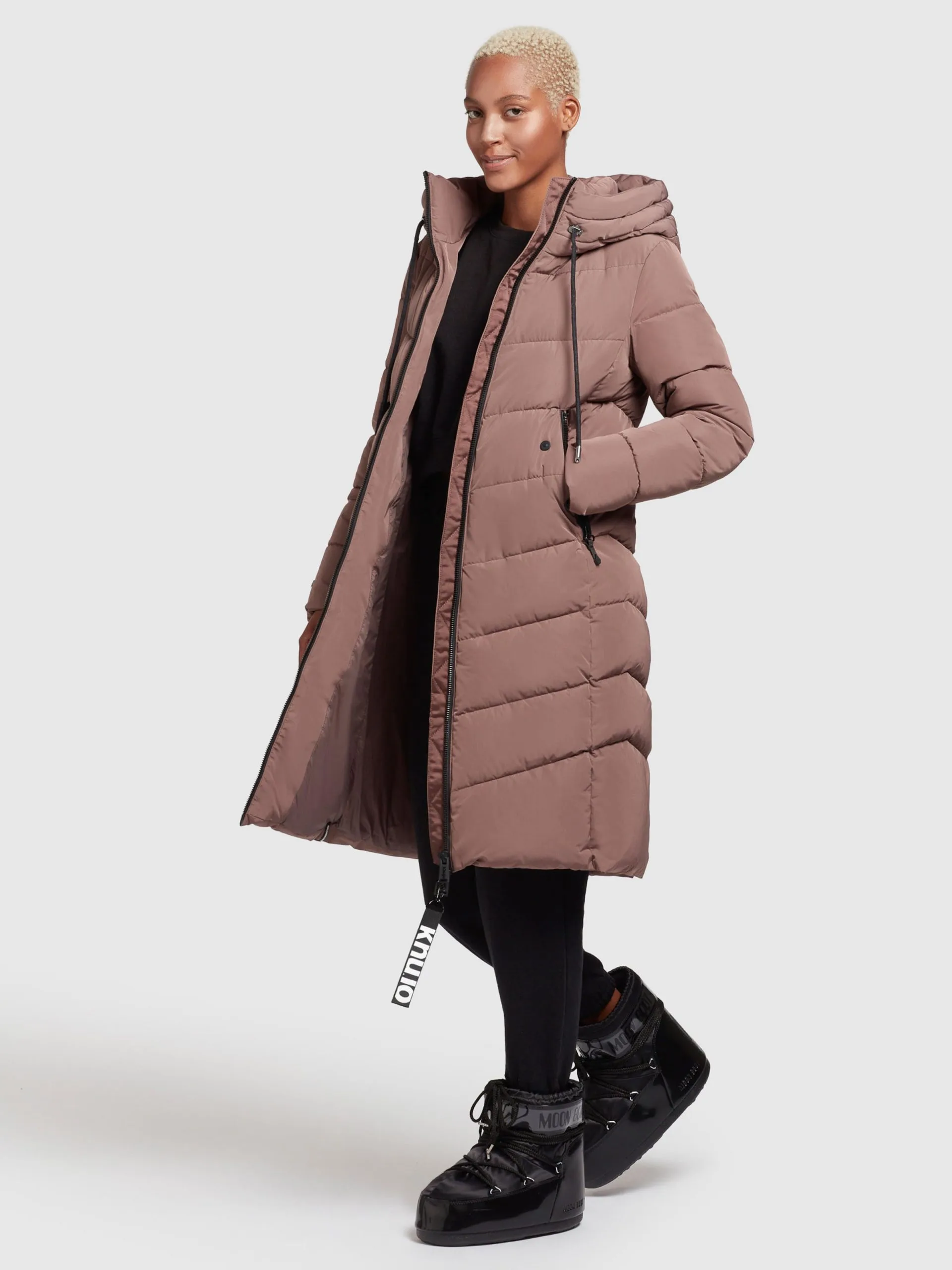 Khujo Wintermantels Wintermantel Ayleena Dames Chamois - Afbeelding 3