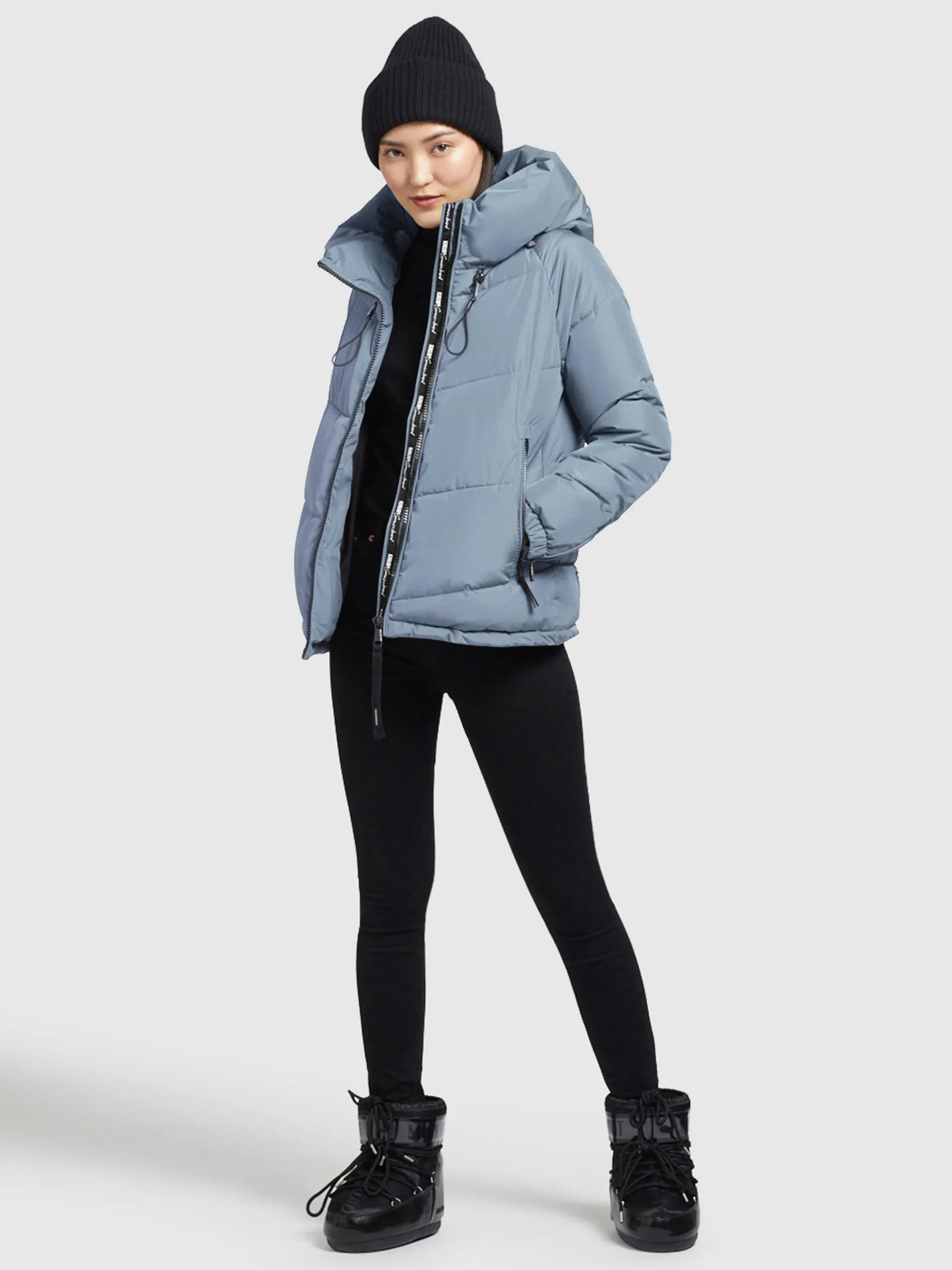 Khujo Winterjassen Winterjas Esila Dames Lichtblauw - Afbeelding 2