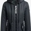 Khujo Winterjassen Winterjas TWEETY PRIME6 STRUCTURED Dames Blauw