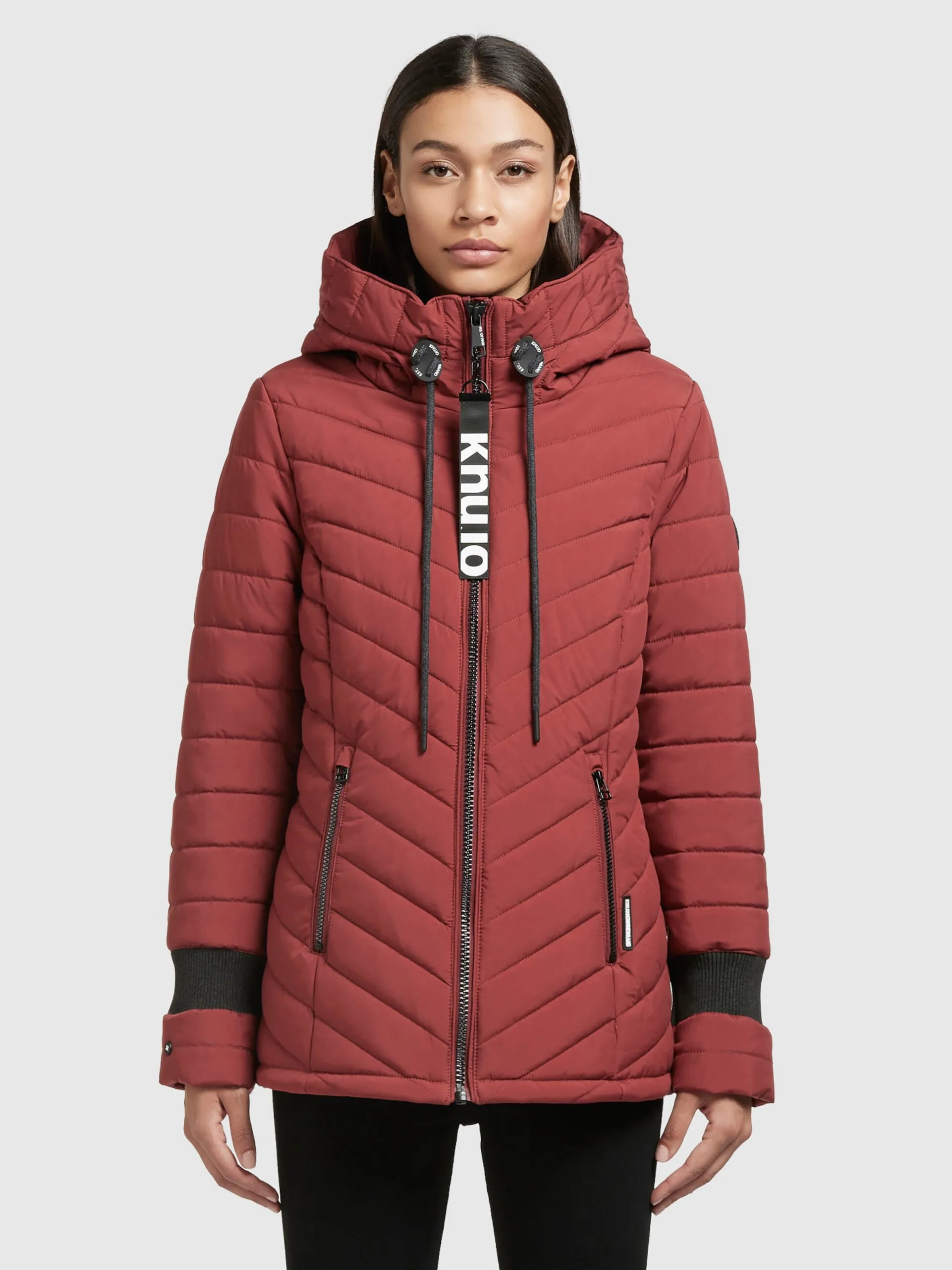 Khujo Winterjassen Winterjas Patt Dames Roestrood - Afbeelding 2