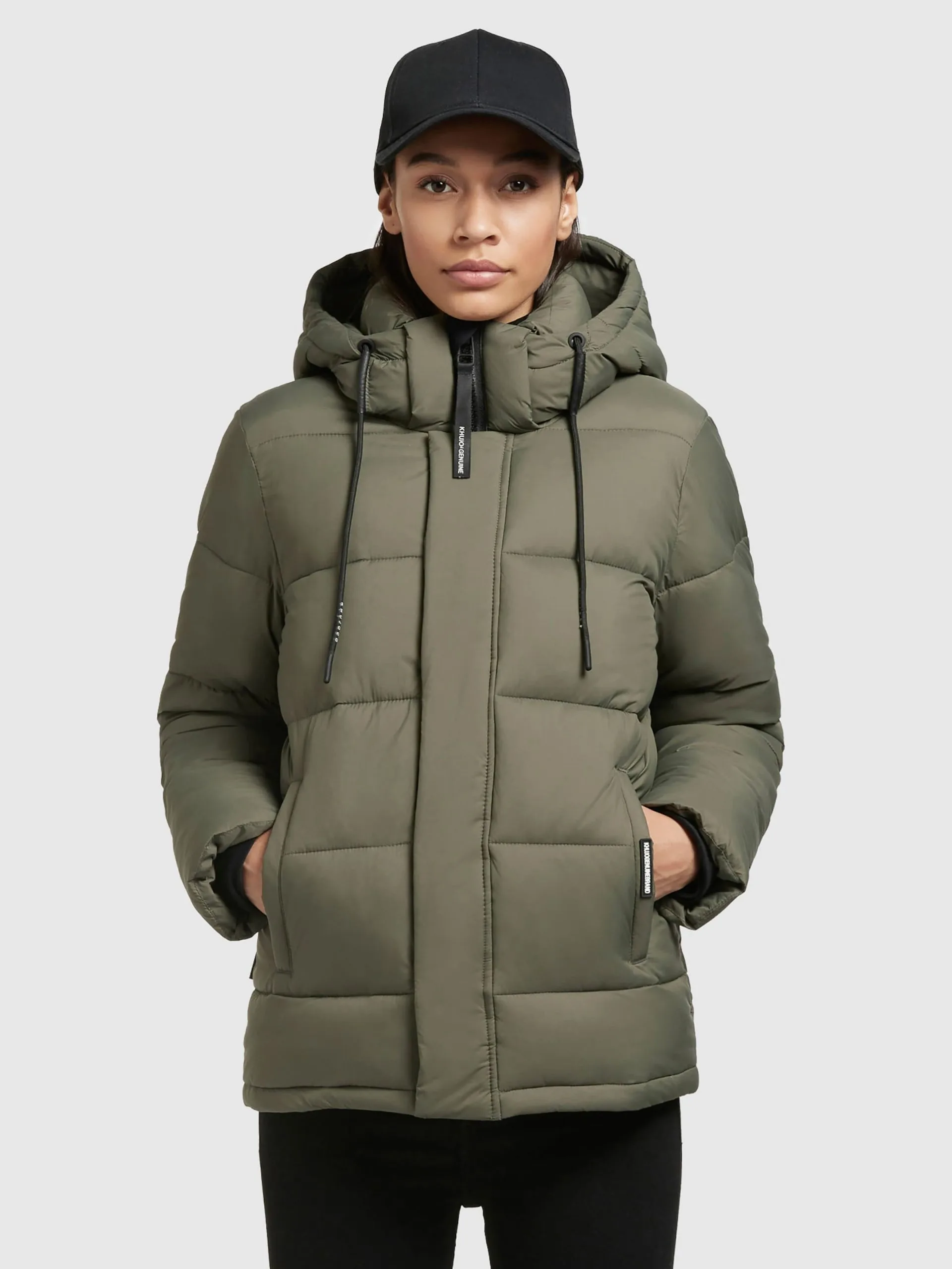 Khujo Winterjassen Winterjas Evona Dames Kaki - Afbeelding 2